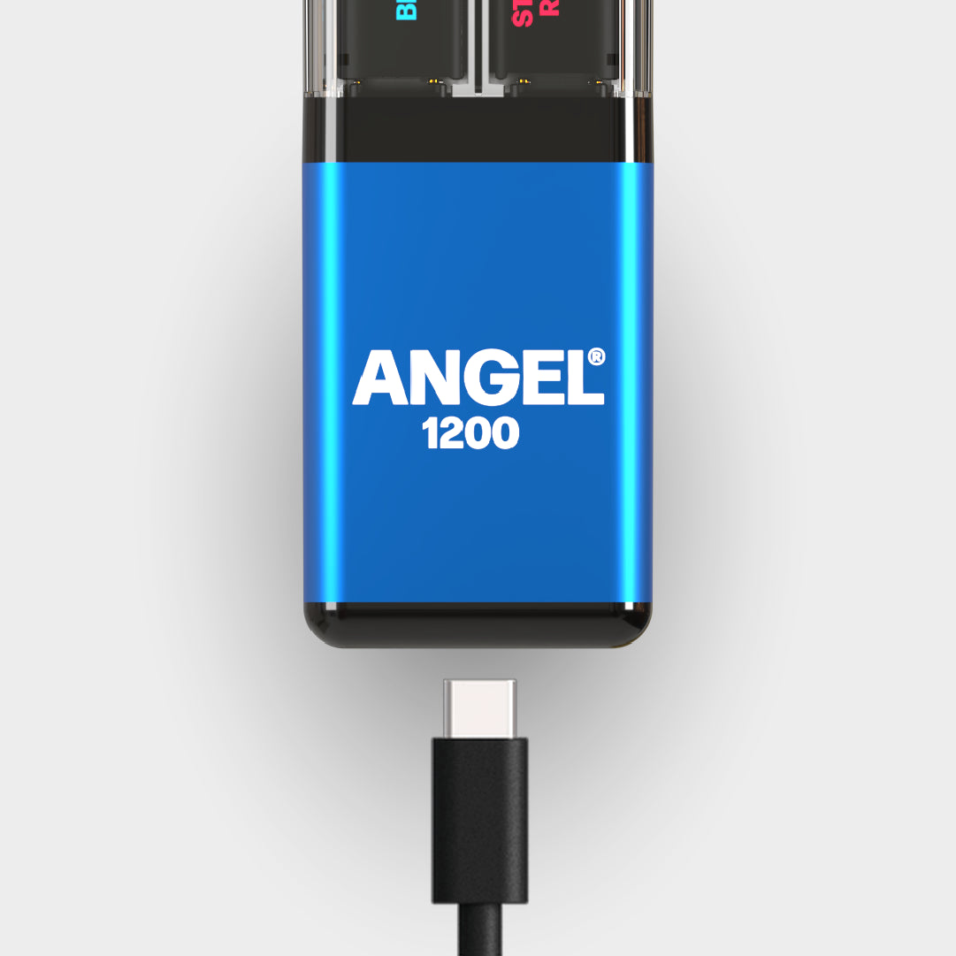 Angel 1200 Blue Edition Vape Device with Cable