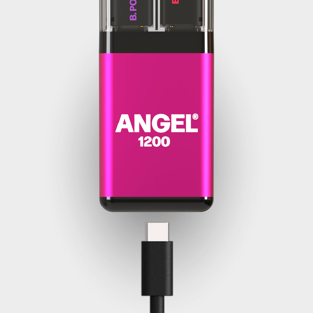 Angel 1200 Pink Edition Vape Device with Cable