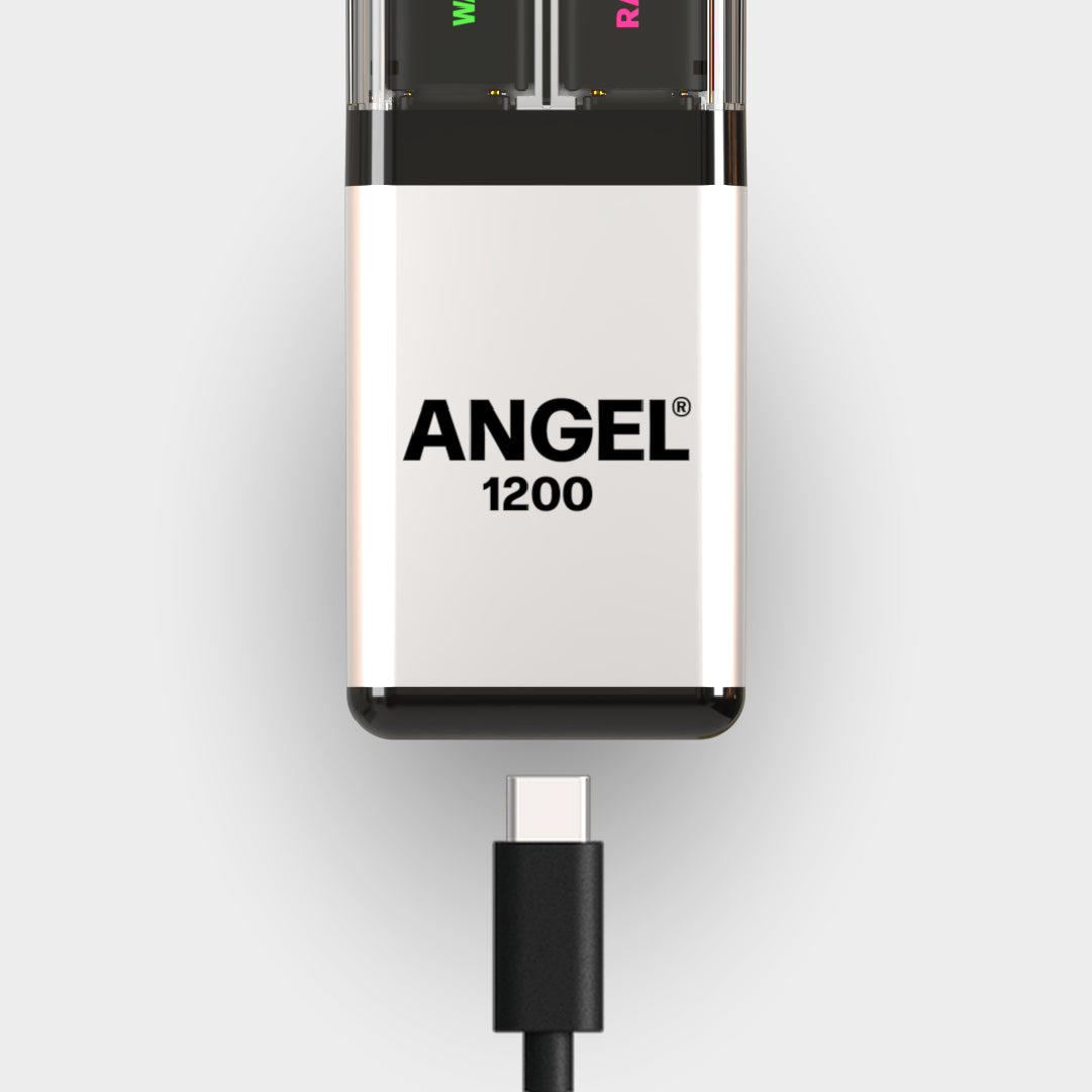 Angel 1200 White Edition Vape Device with Cable