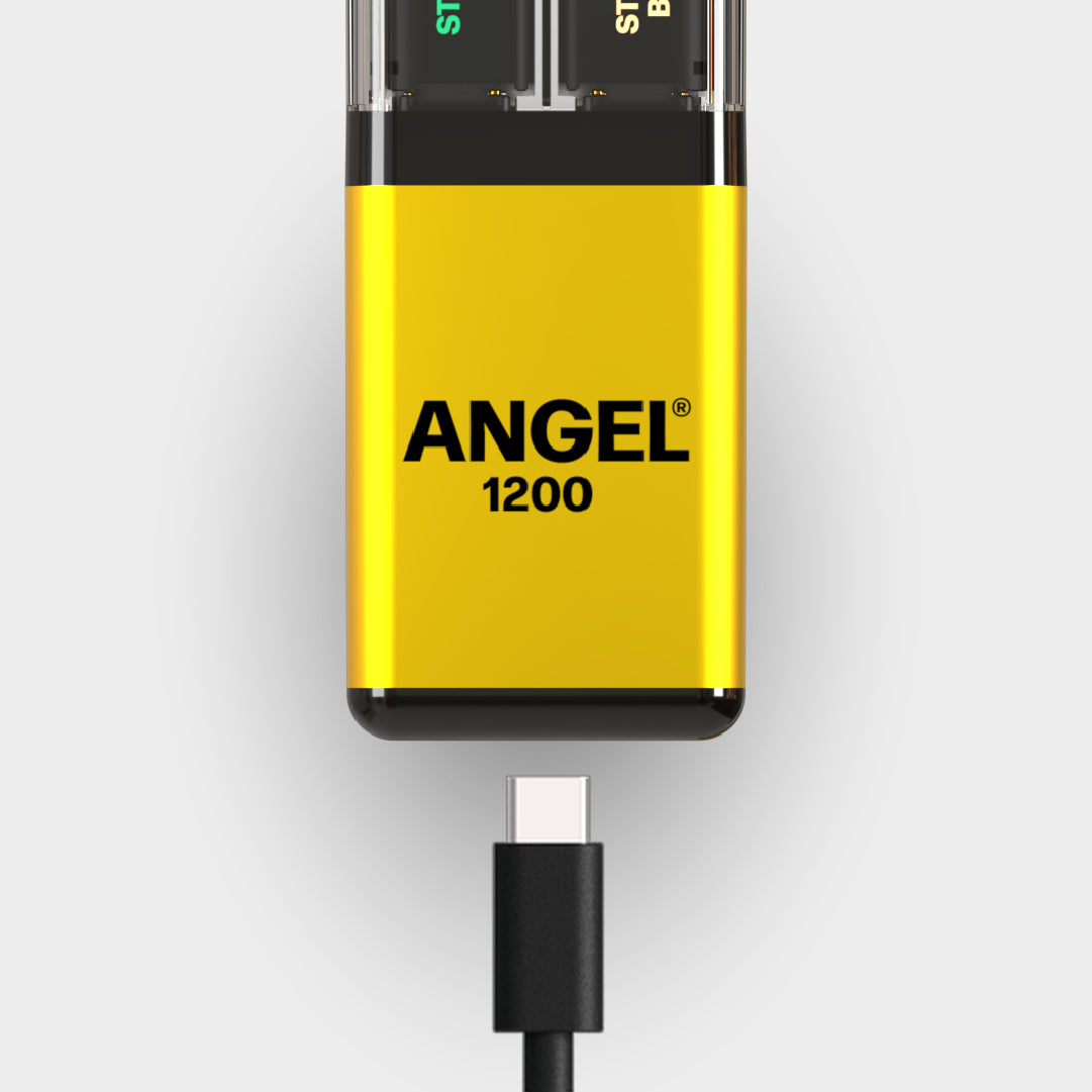 Angel 1200 Yellow Edition Vape Device with Cable