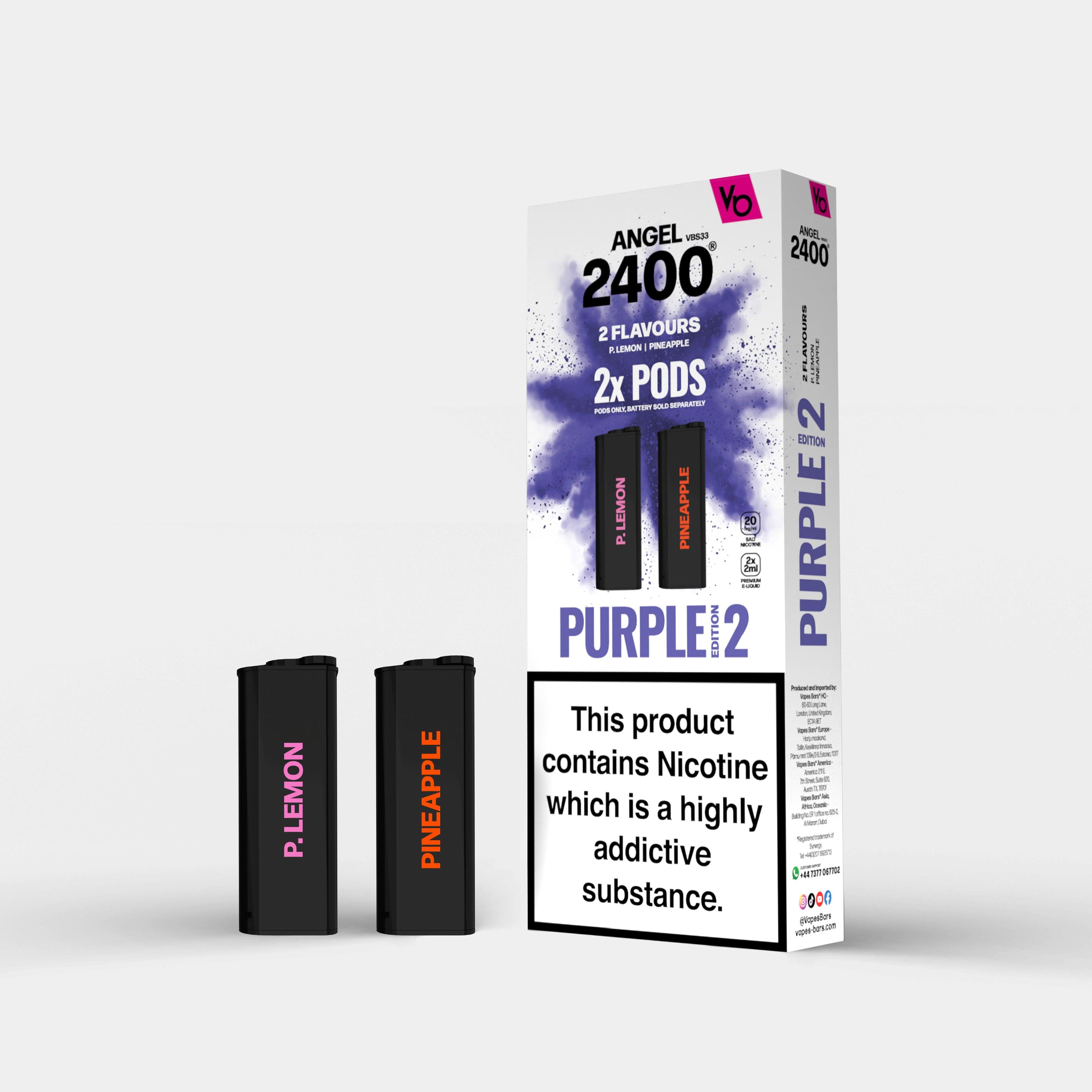 Angel 2400 Purple Edition 2, 2x 2ml Pods
