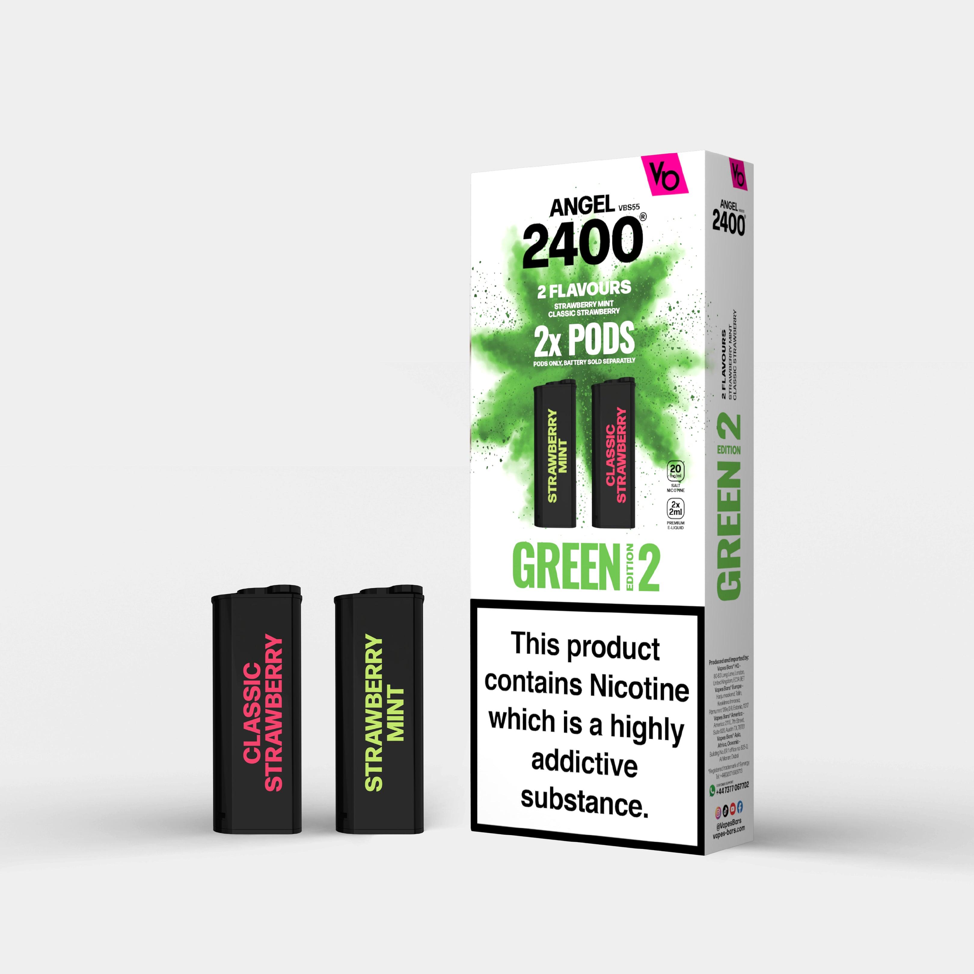 Angel 2400 Green Edition 2, 2x 2ml Pods