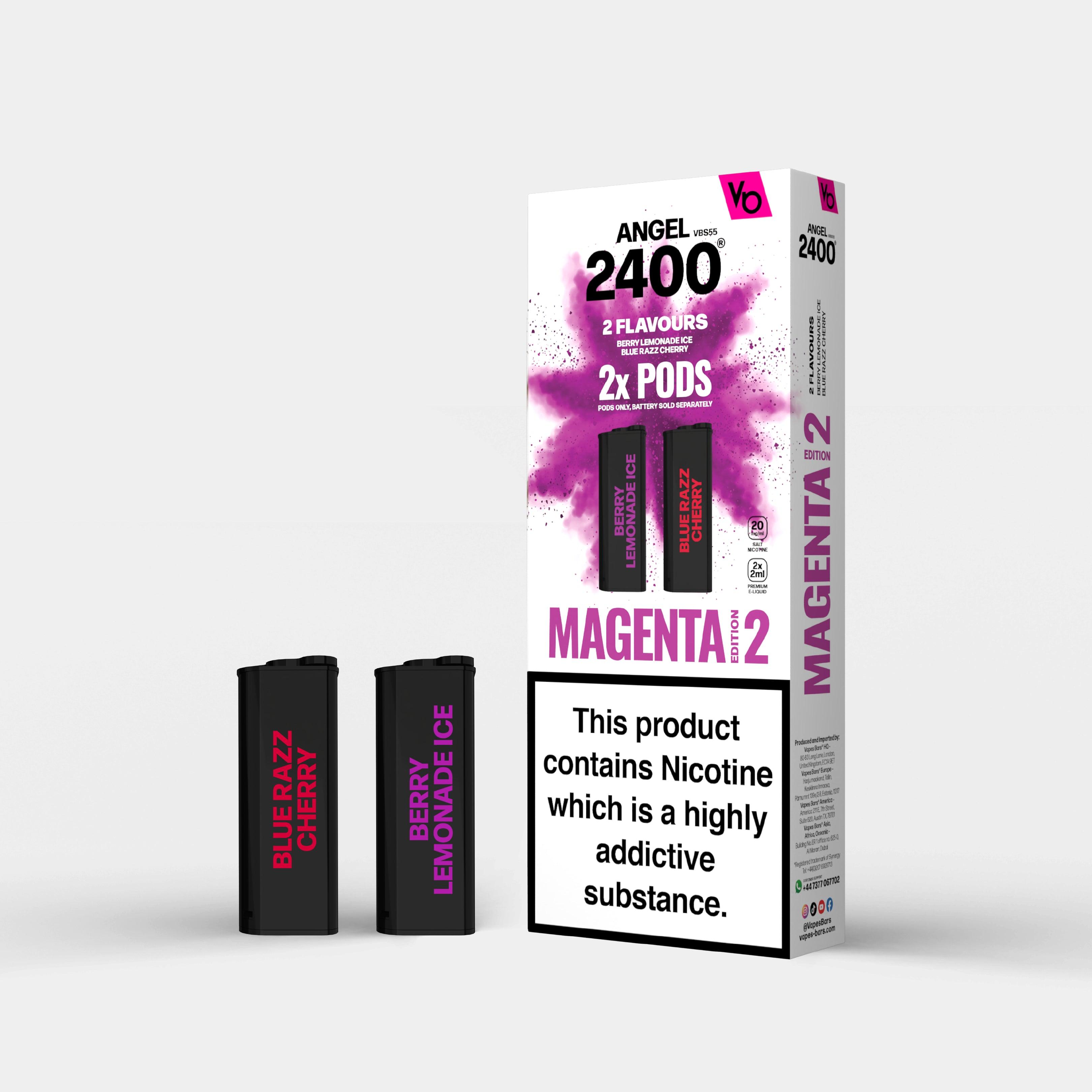 Angel 2400 Magenta Edition 2, 2x 2ml Pods