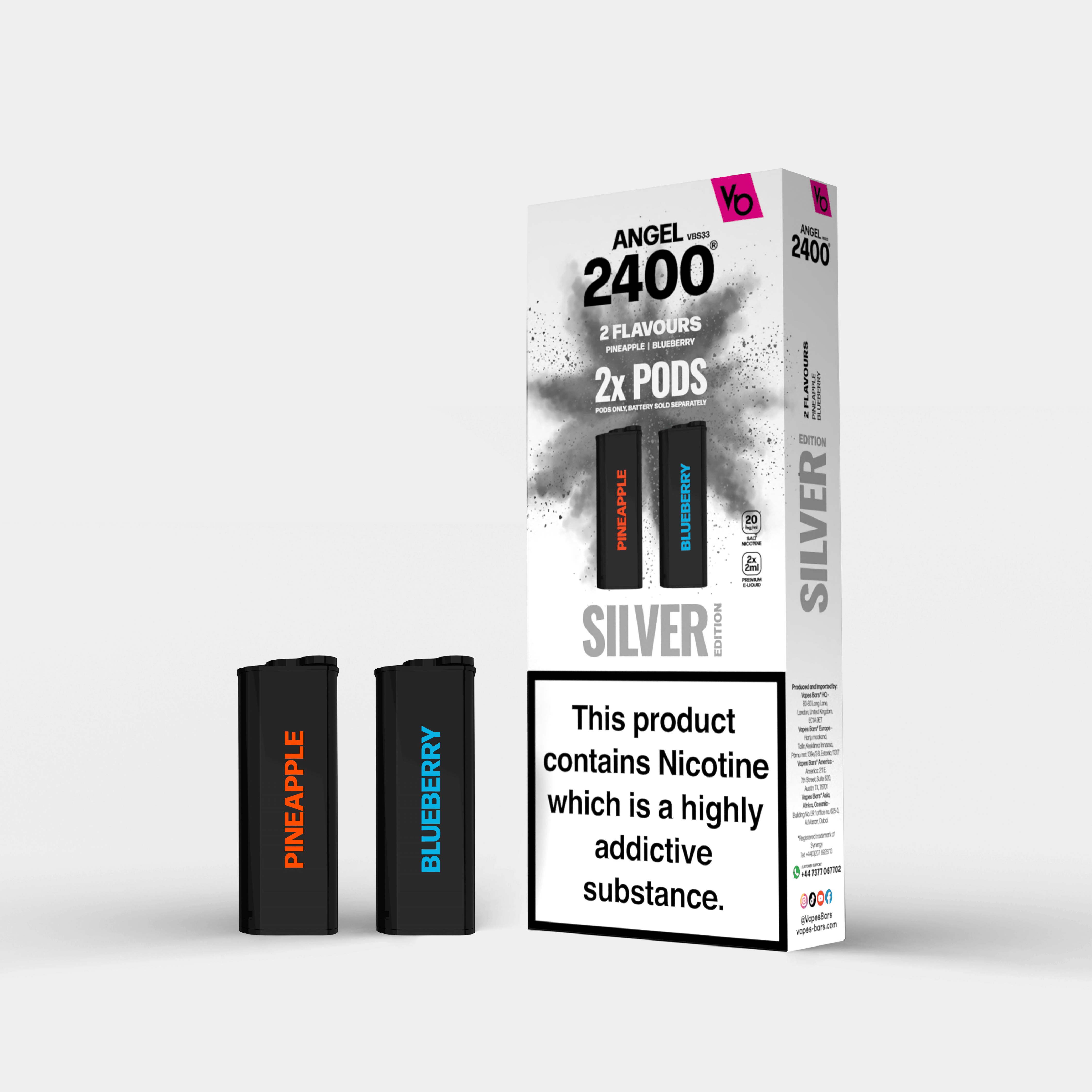 Angel 2400 Silver Edition 1, 2x 2ml Pods