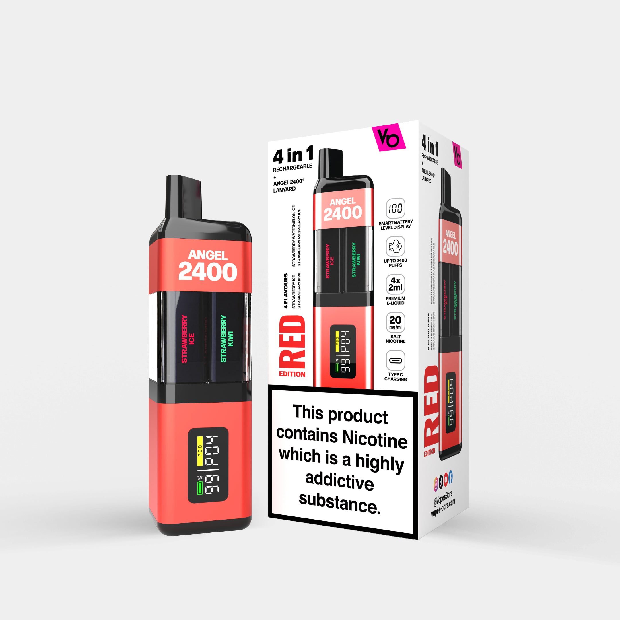 Angel 2400 Red Edition With Packaging