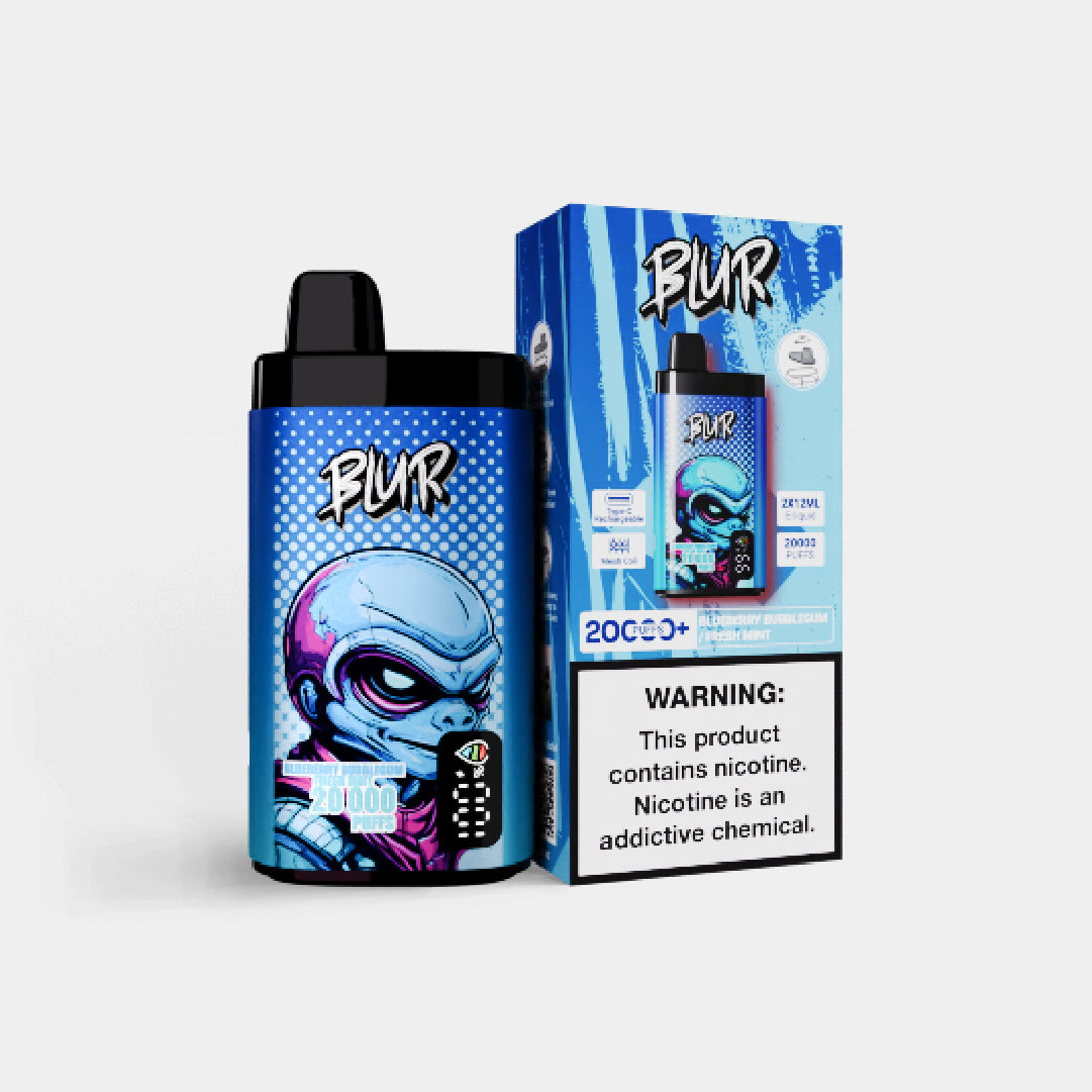 Blur 20,000 Blueberry bubblegum / Fresh Mint | Vapes Bars Blur 20,000 Blueberry bubblegum / Fresh Mint | Vapes Bars