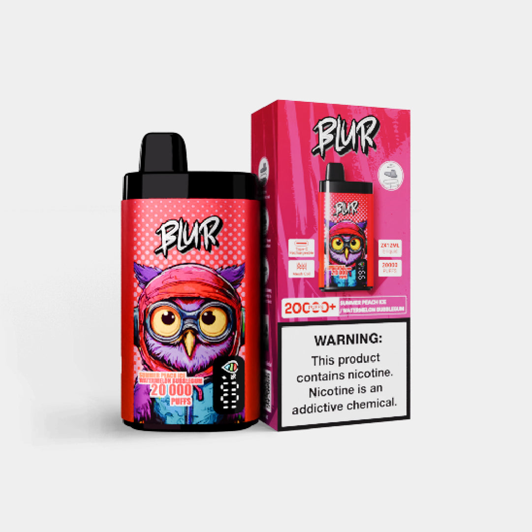 Blur 20,000 Summer Peach ice / Watermelon Bubblegum | Vapes Bars Blur 20,000 Summer Peach ice / Watermelon Bubblegum | Vapes Bars