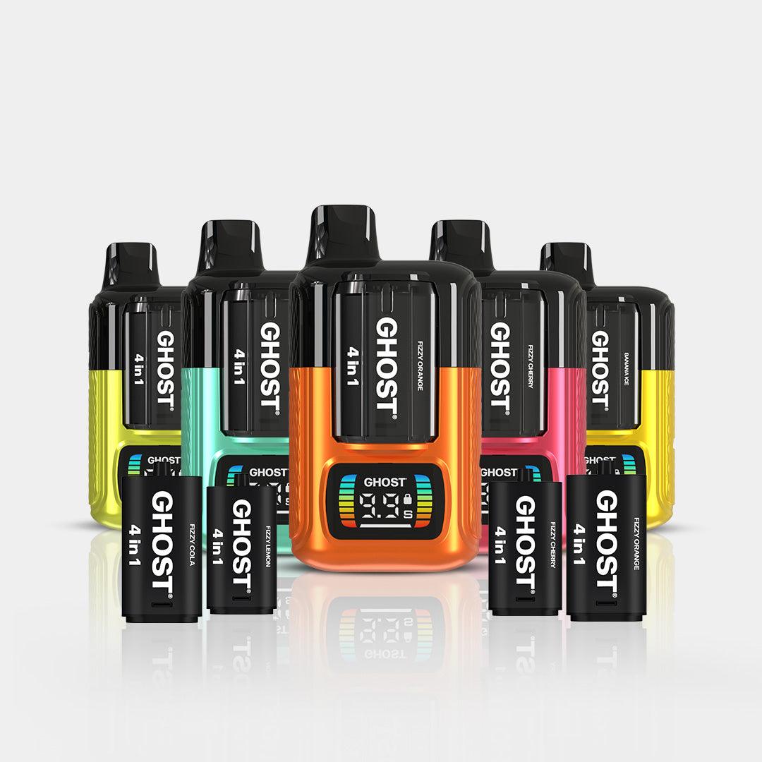 5 x Ghost® 4 in 1 Bundle - Vapes Bars®