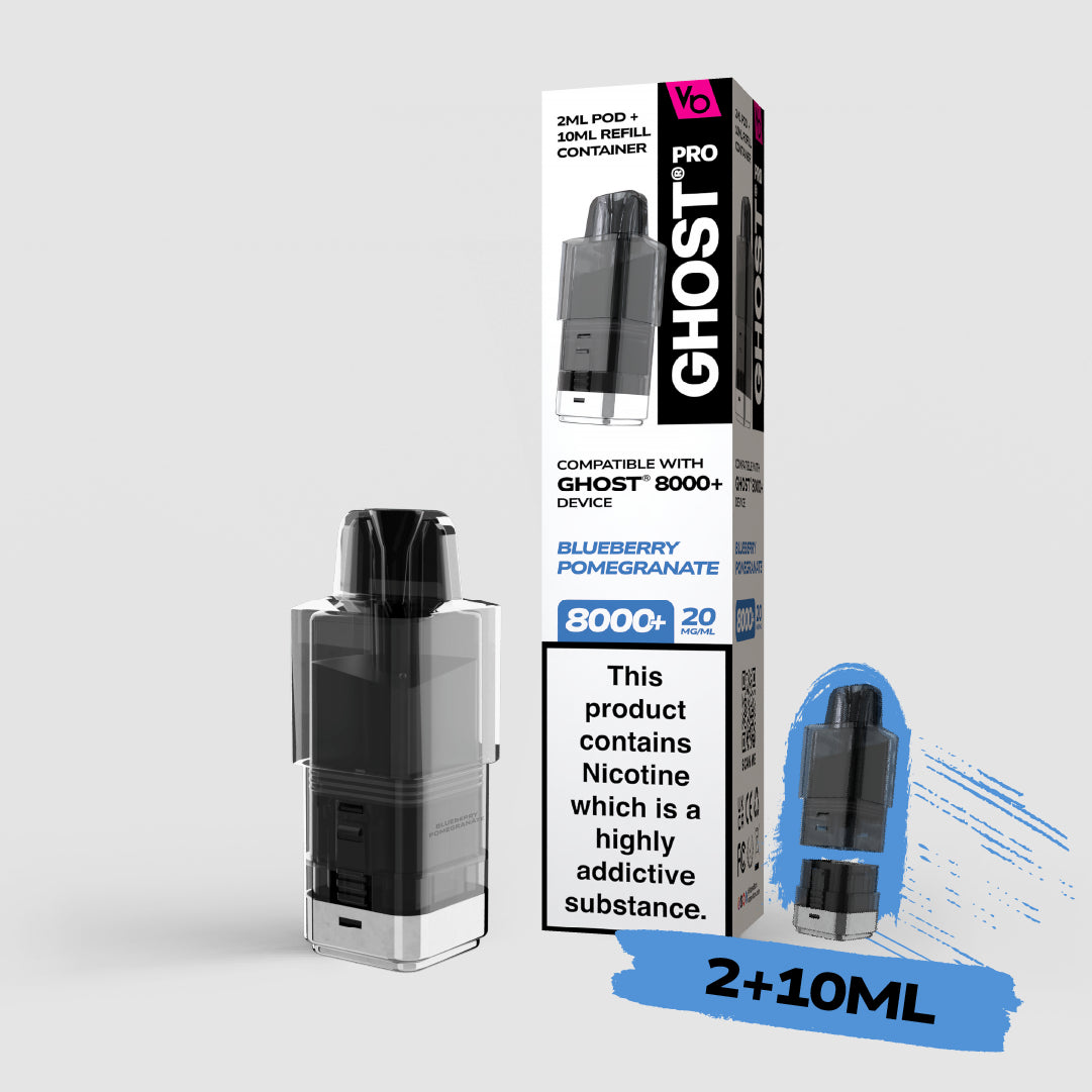 Ghost Pro 8000+ Blueberry Pomegranate Pods | Vapes Bars Ghost Pro 8000+ Blueberry Pomegranate Pods | Vapes Bars