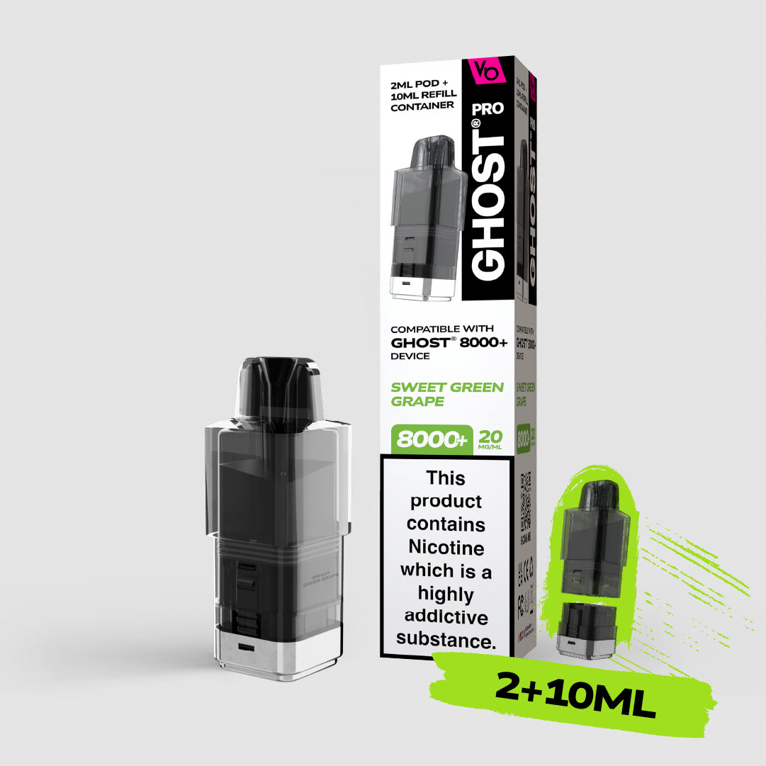 podstick vape pods Ghost® Pro 8000+ Sweet Green Grape Pods
