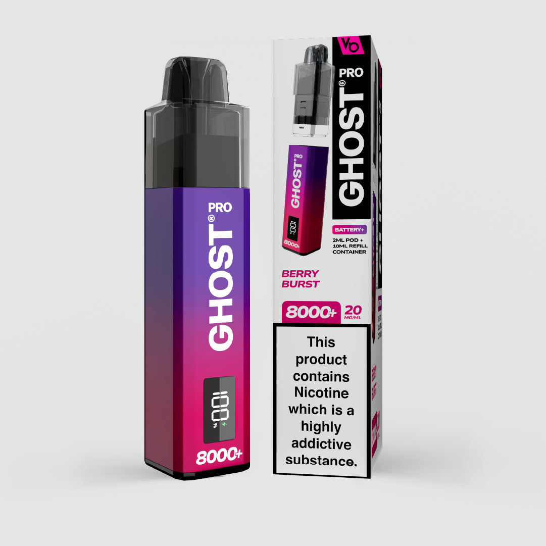 Ghost Pro 8000+ Berry Burst Pod System | Vapes Bars Ghost Pro 8000+ Berry Burst Pod System | Vapes Bars