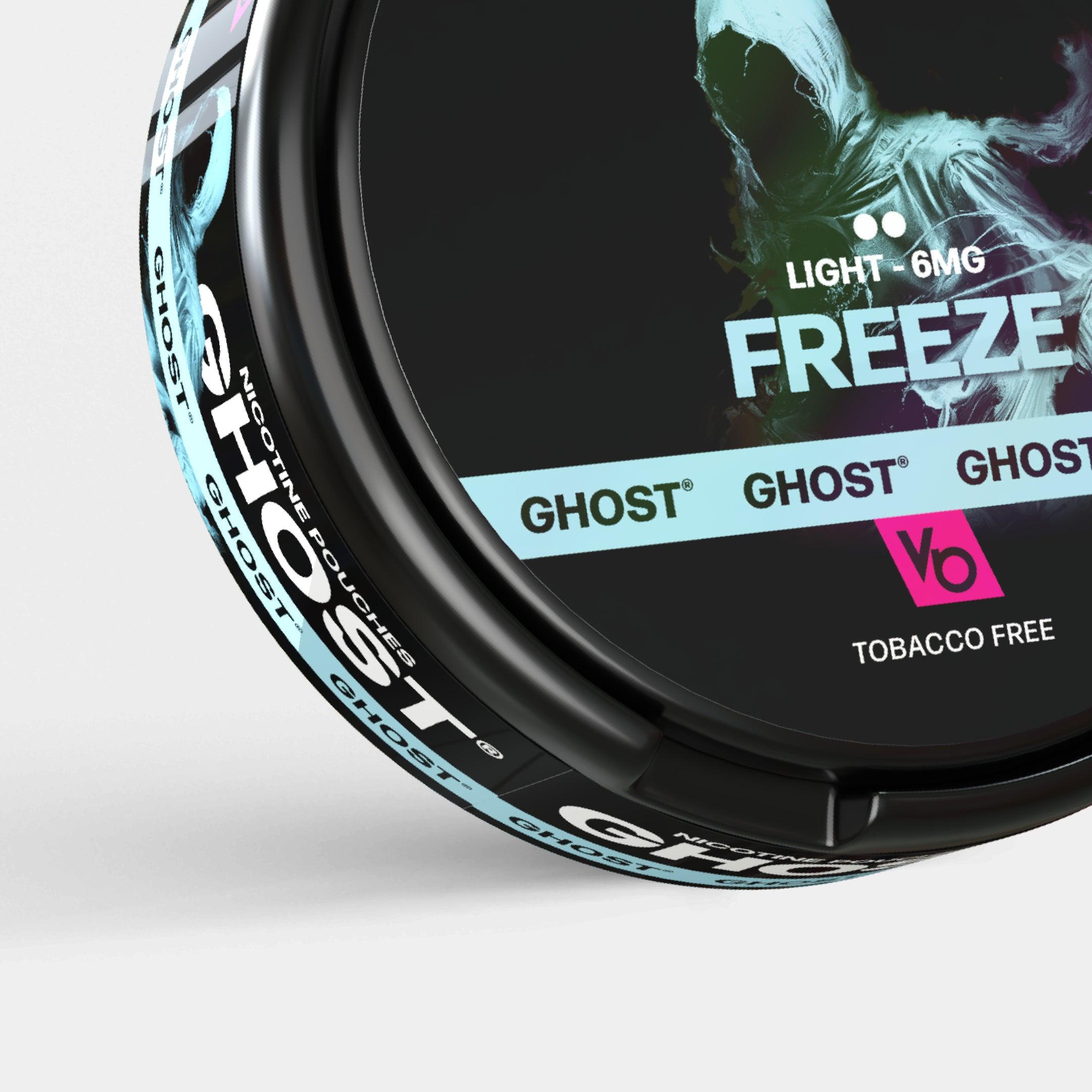 Ghost Freeze 6mg Nicotine Pouches, tobacco-free close-up