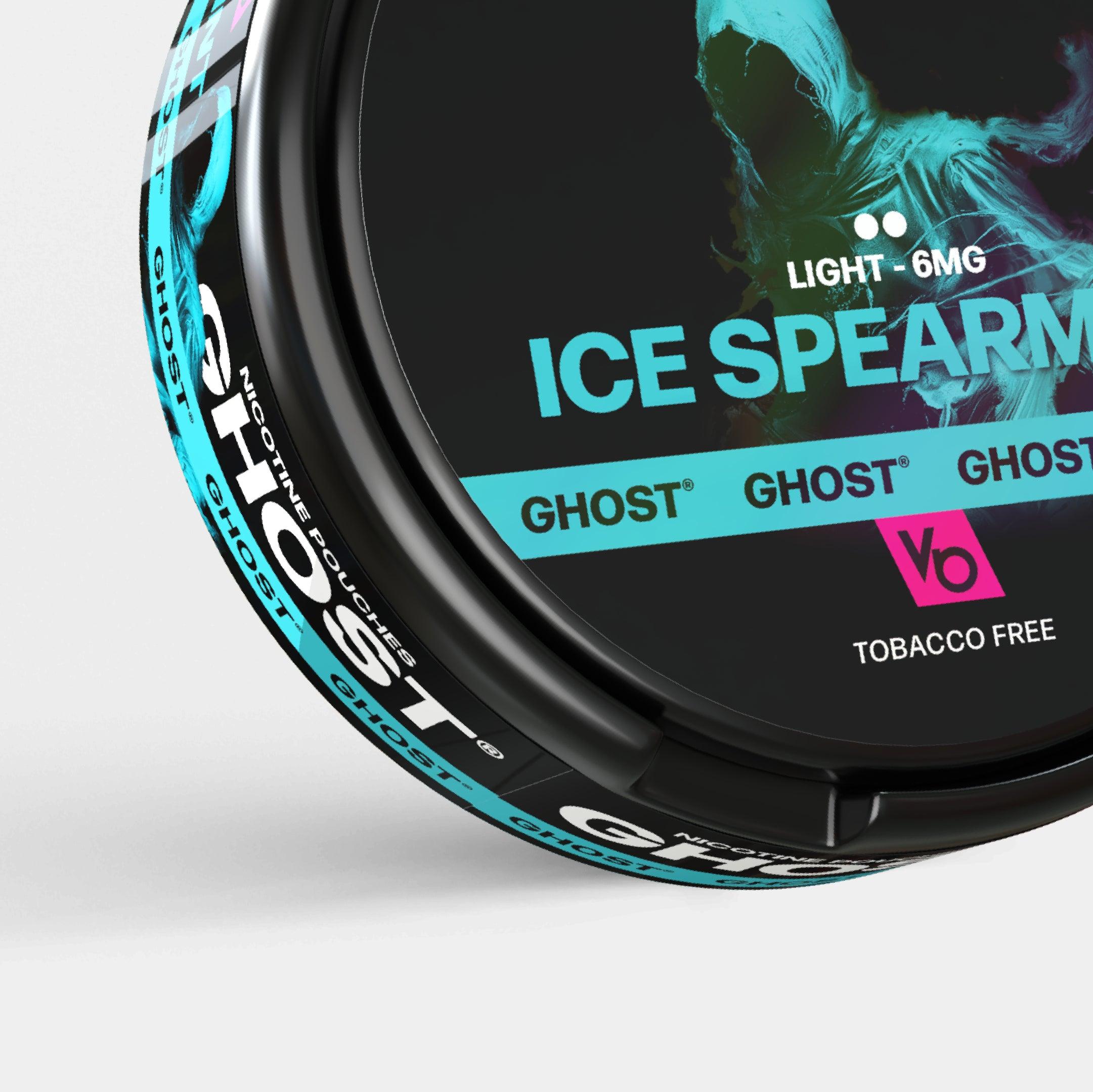 Ghost Ice Spearmint 6mg Nicotine Pouches, tobacco-free close-up