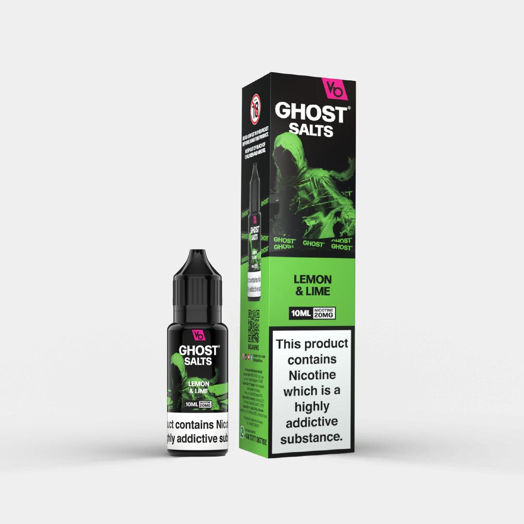 Ghost Salts Lemon & Lime 10ml With Packaging - Vapes Bars®