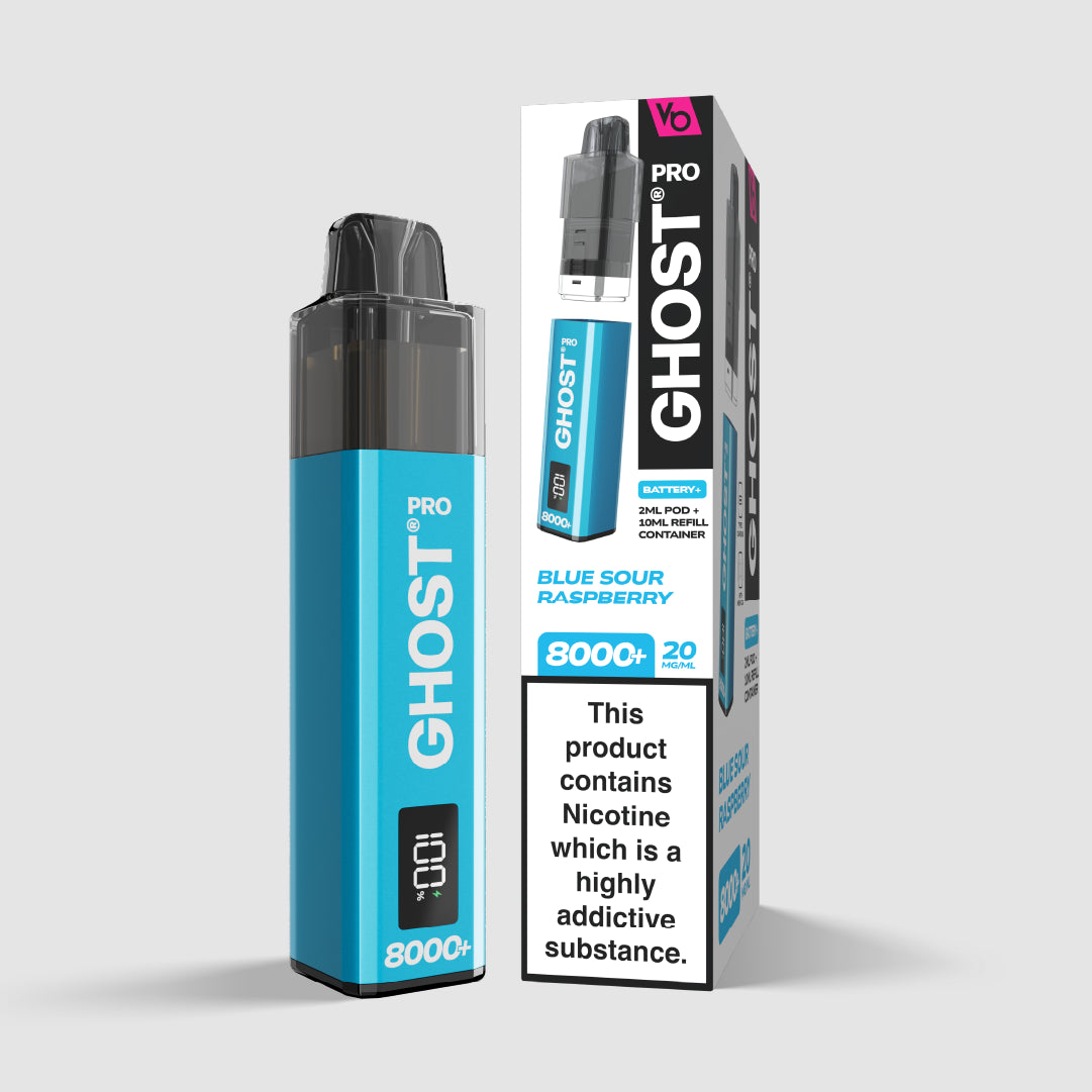 Ghost Pro 8000+ Blue Sour Raspberry Pod System | Vapes Bars Ghost Pro 8000+ Blue Sour Raspberry Pod System | Vapes Bars