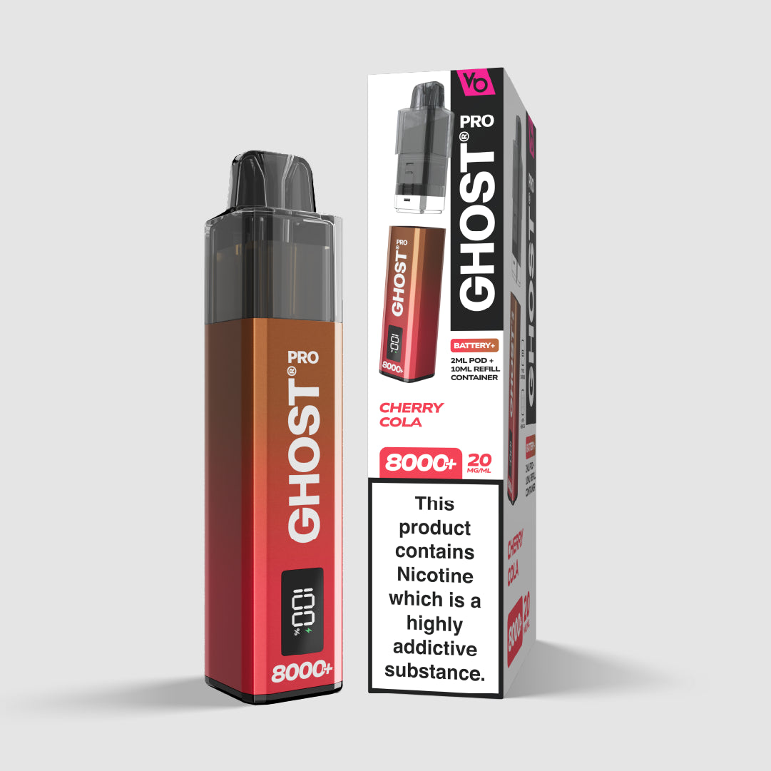 Ghost Pro 8000+ Cherry Cola Pod System | Vapes Bars Ghost Pro 8000+ Cherry Cola Pod System | Vapes Bars