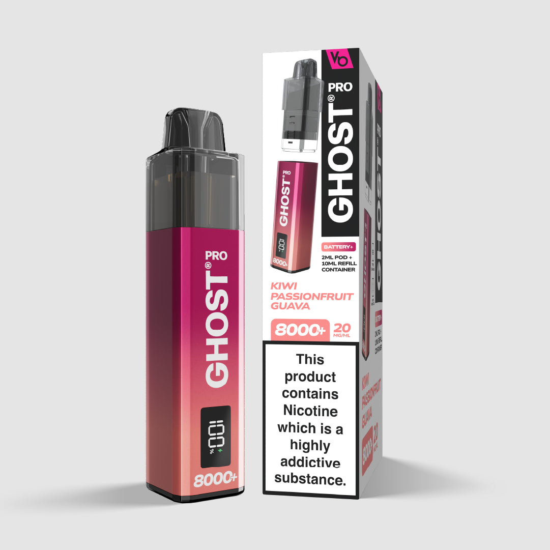Ghost Pro 8000+ Kiwi Passionfruit Guava Pod System | Vapes Bars Ghost Pro 8000+ Kiwi Passionfruit Guava Pod System | Vapes Bars