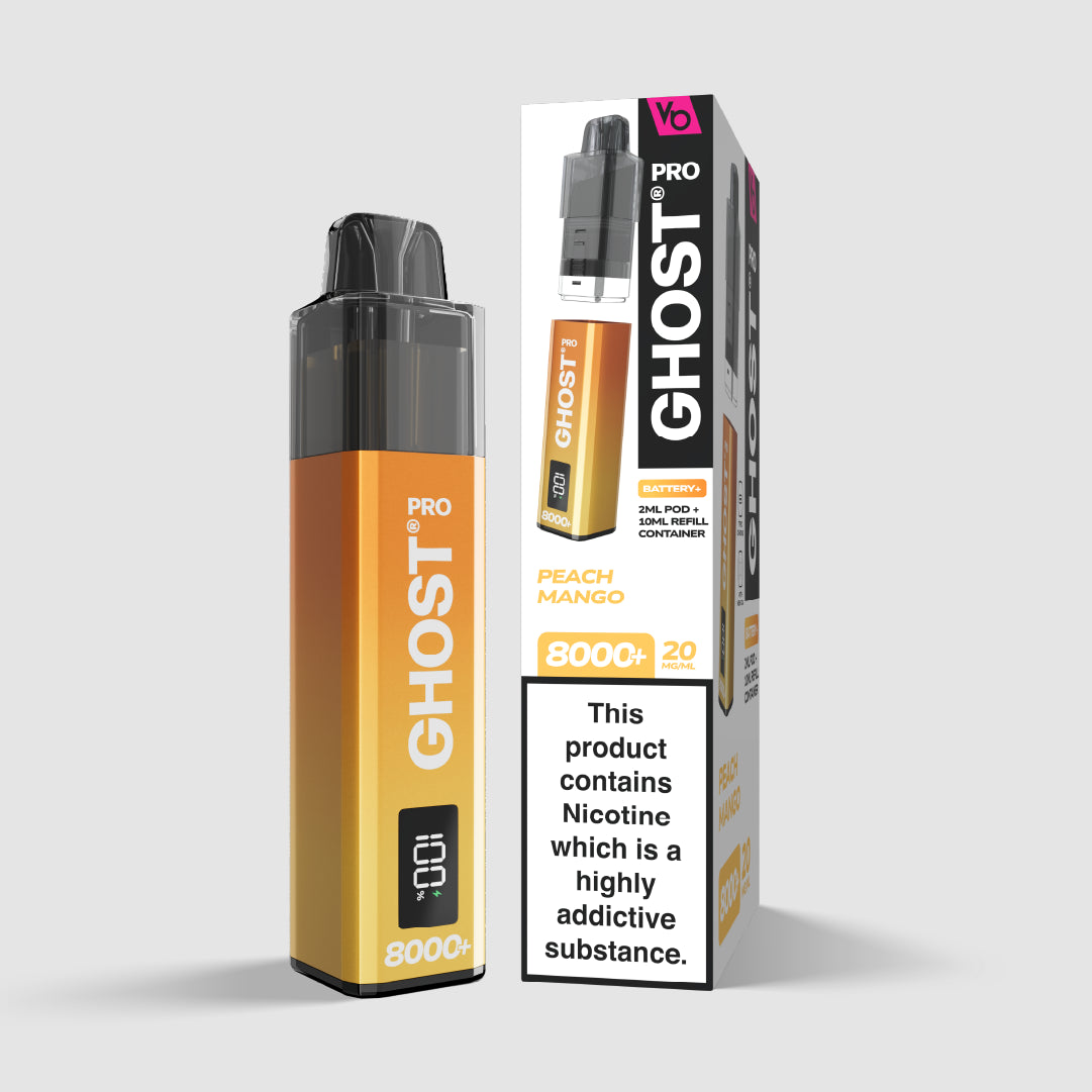 Ghost Pro 8000+ Peach Mango Pod System | Vapes Bars