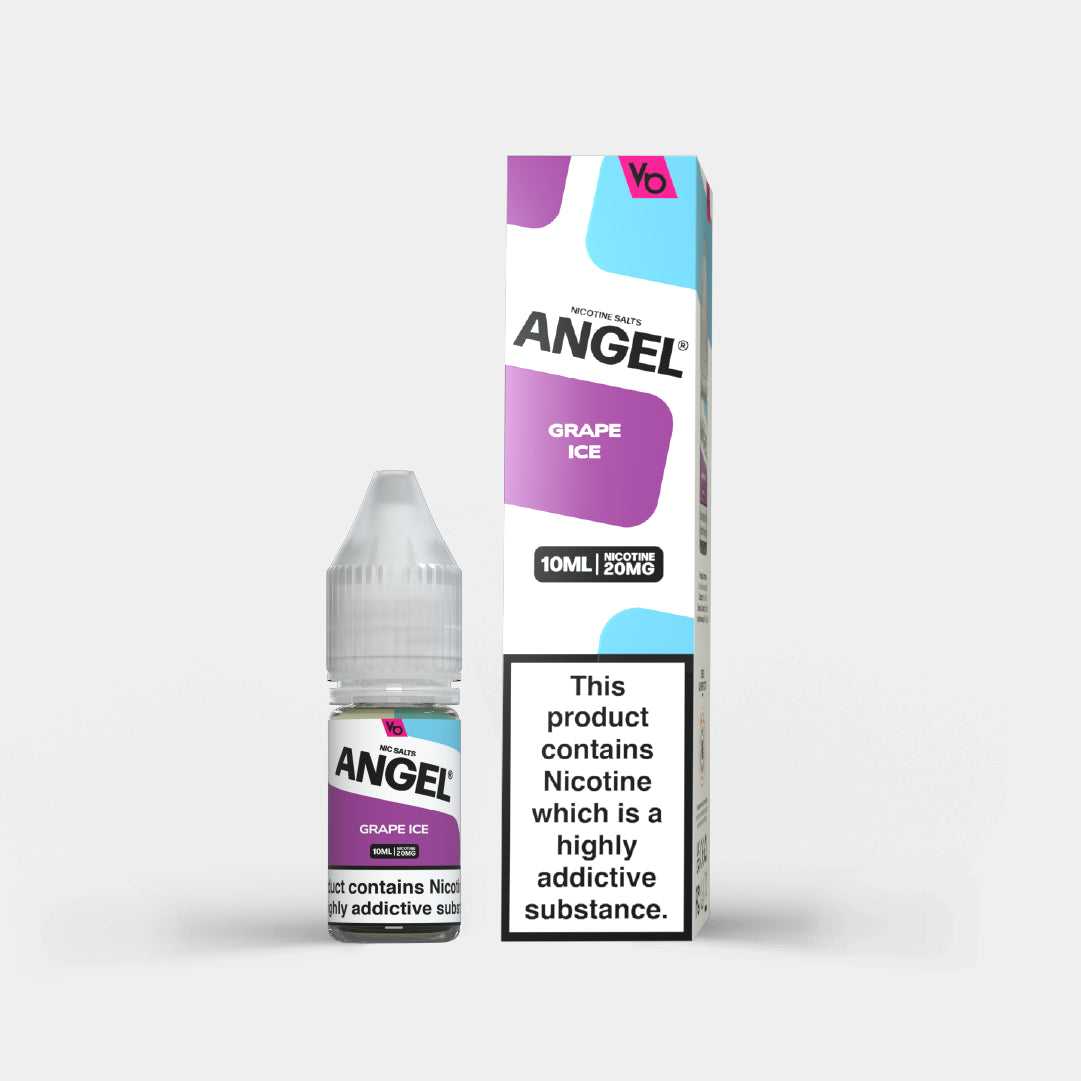 Angel Nic Salts Grape Ice with packaging