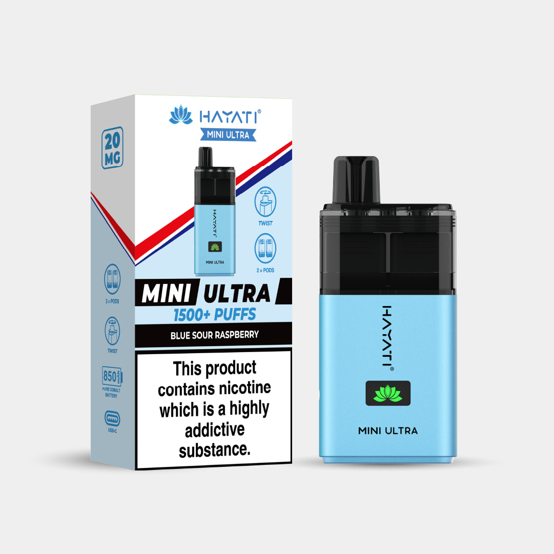 Blue Sour Raspberry | Hayati Mini Ultra Vapes Bars Blue Sour Raspberry | Hayati Mini Ultra Vapes Bars