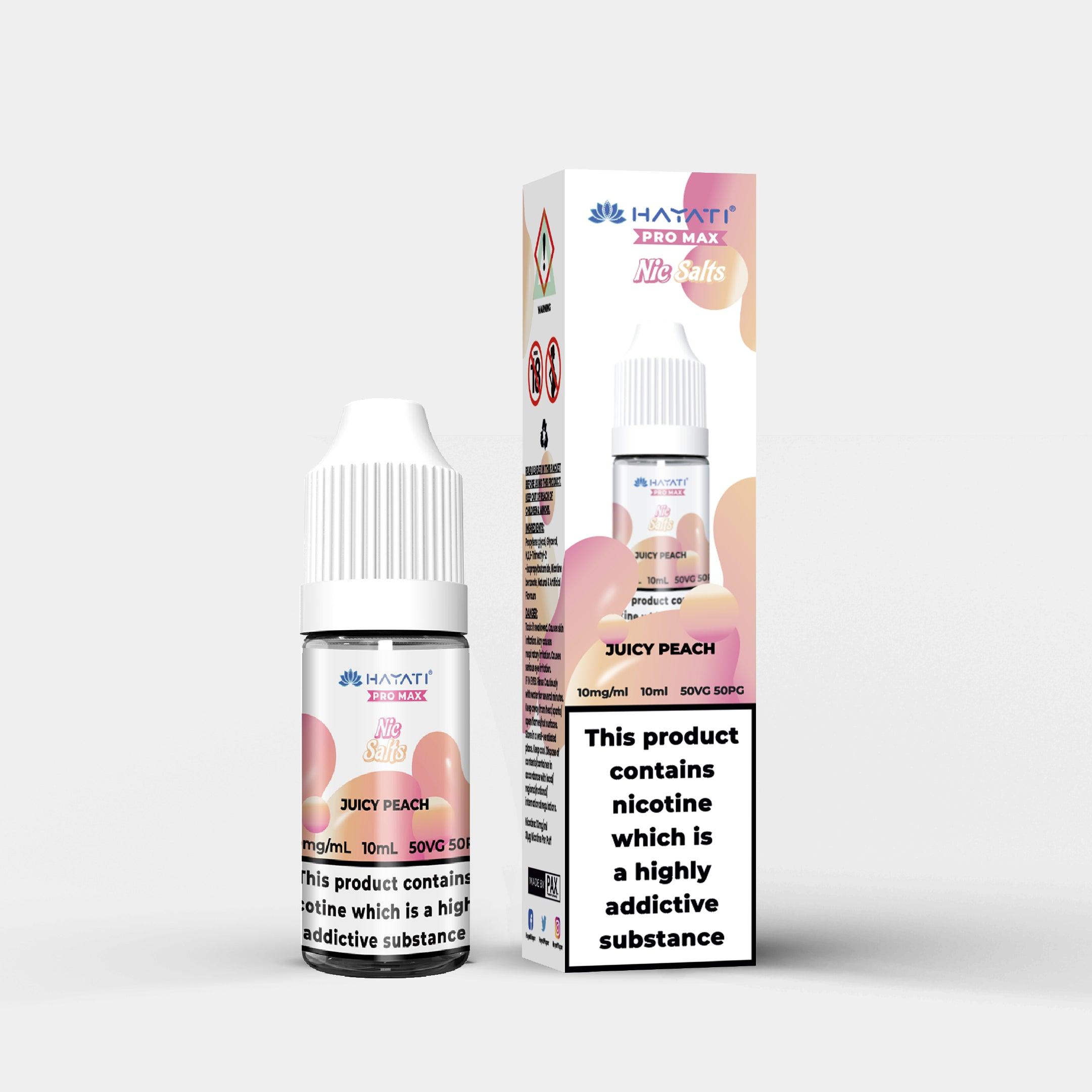 Hayati Nic Salts Juicy Peach - Vapes Bars®