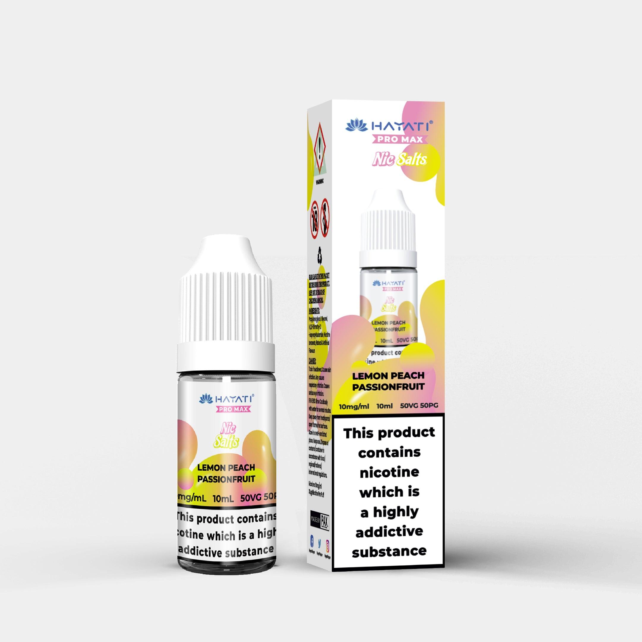 Hayati Nic Salts Lemon Peach Passionfruit - Vapes Bars®