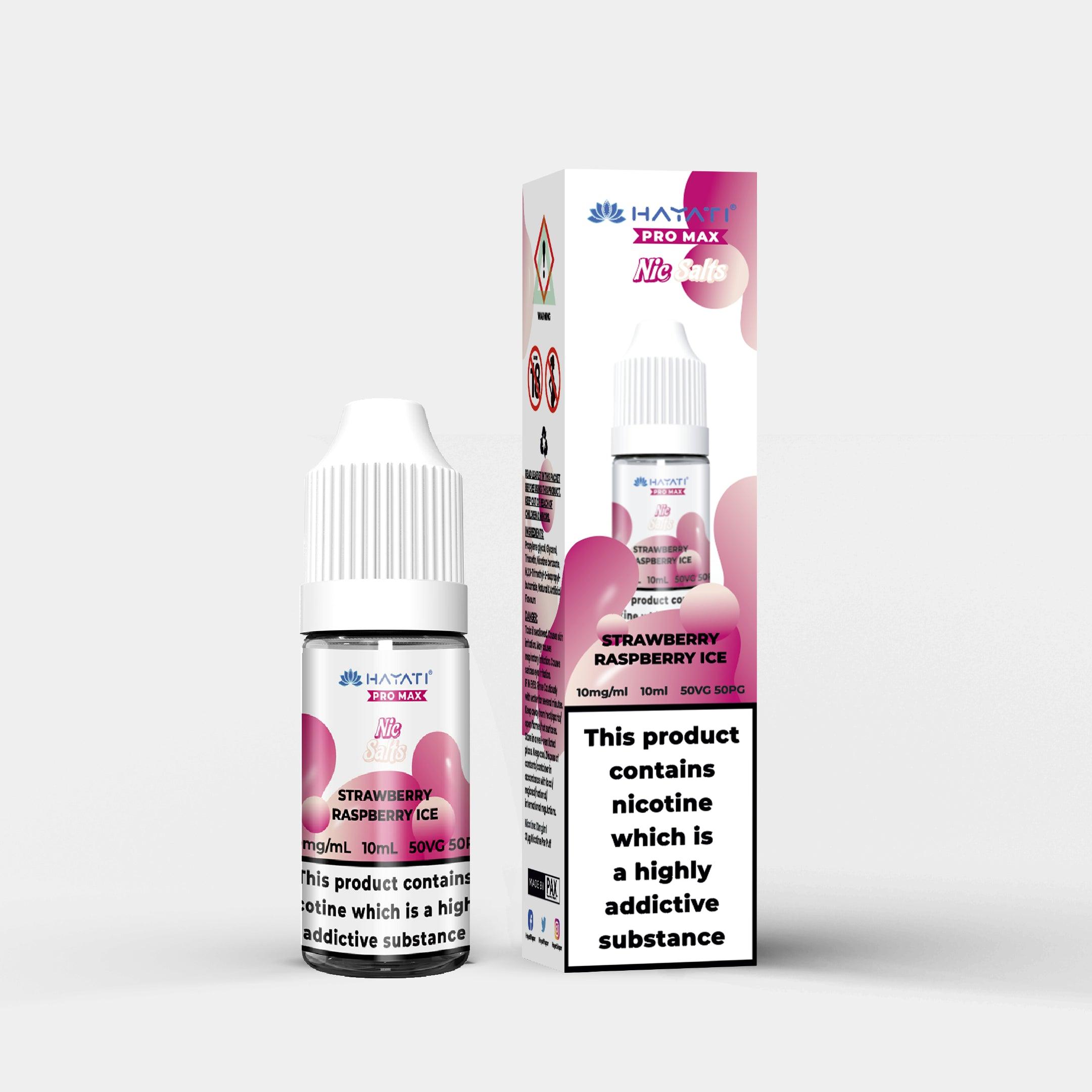 Hayati Nic Salts Strawberry Raspberry Ice - Vapes Bars®