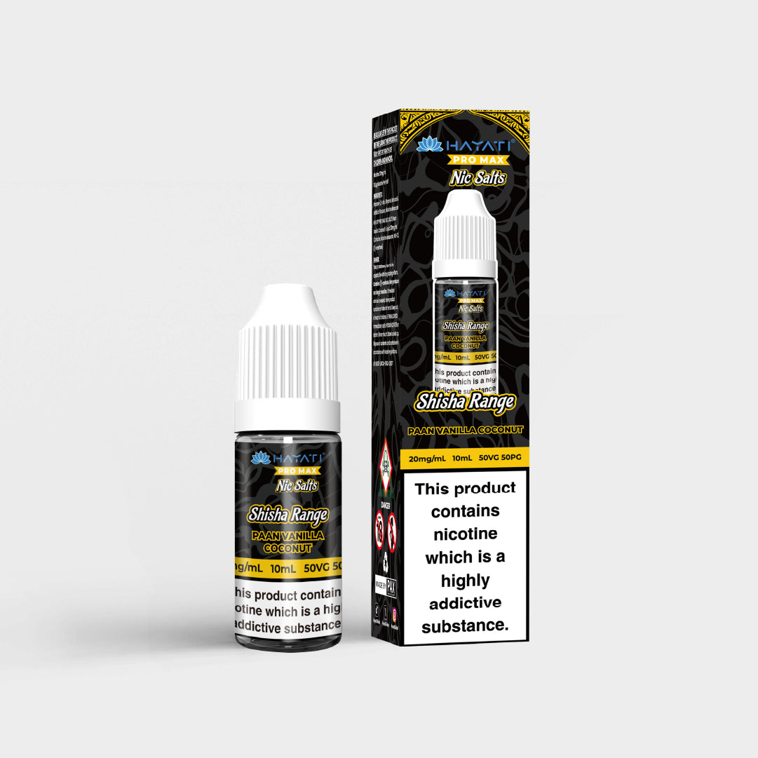 paan flavor vape Hayati® Pro Max Nic Salts Shisha Range Paan Vanilla Coconut