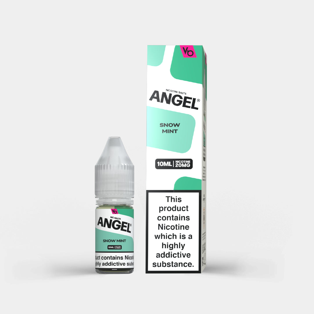 Angel Nic Salts Snow Mint with packaging
