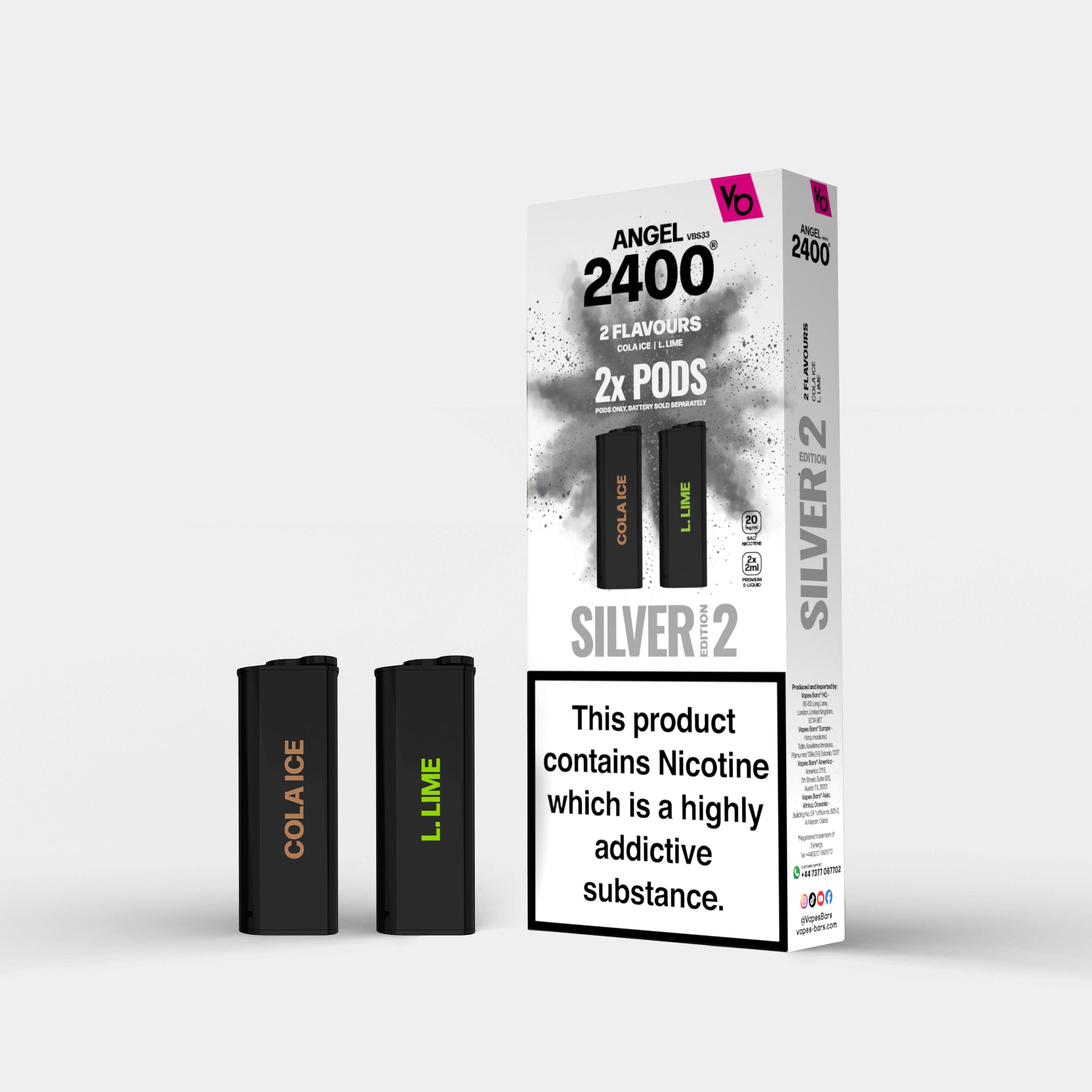 Angel 2400 Silver Edition 2, 2x 2ml Pods