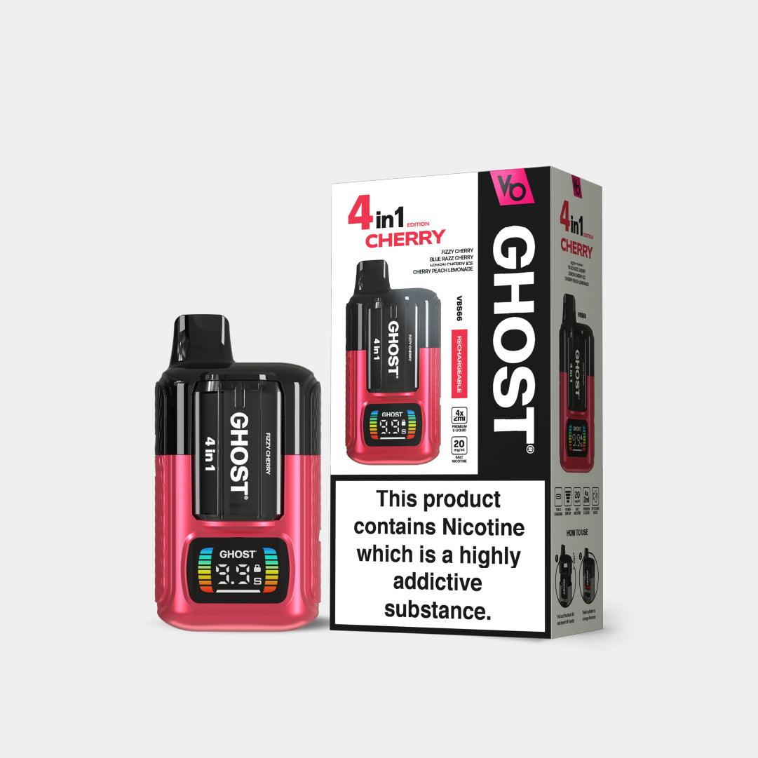 Ghost 4in1 Cherry Edition Vape with Packaging