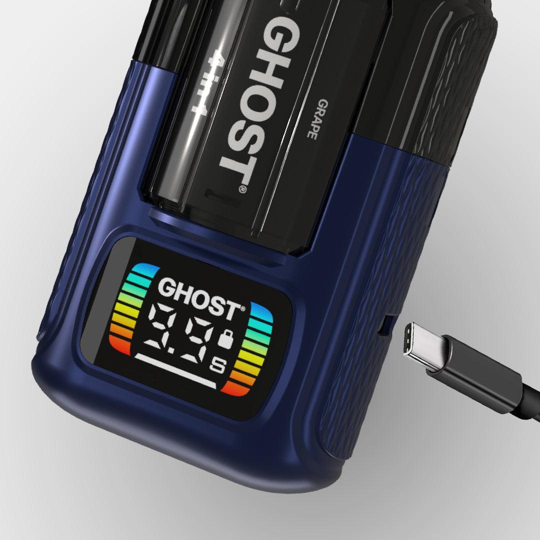 Ghost Grape Mix Edition 4 in 1 Vape Device With Cable