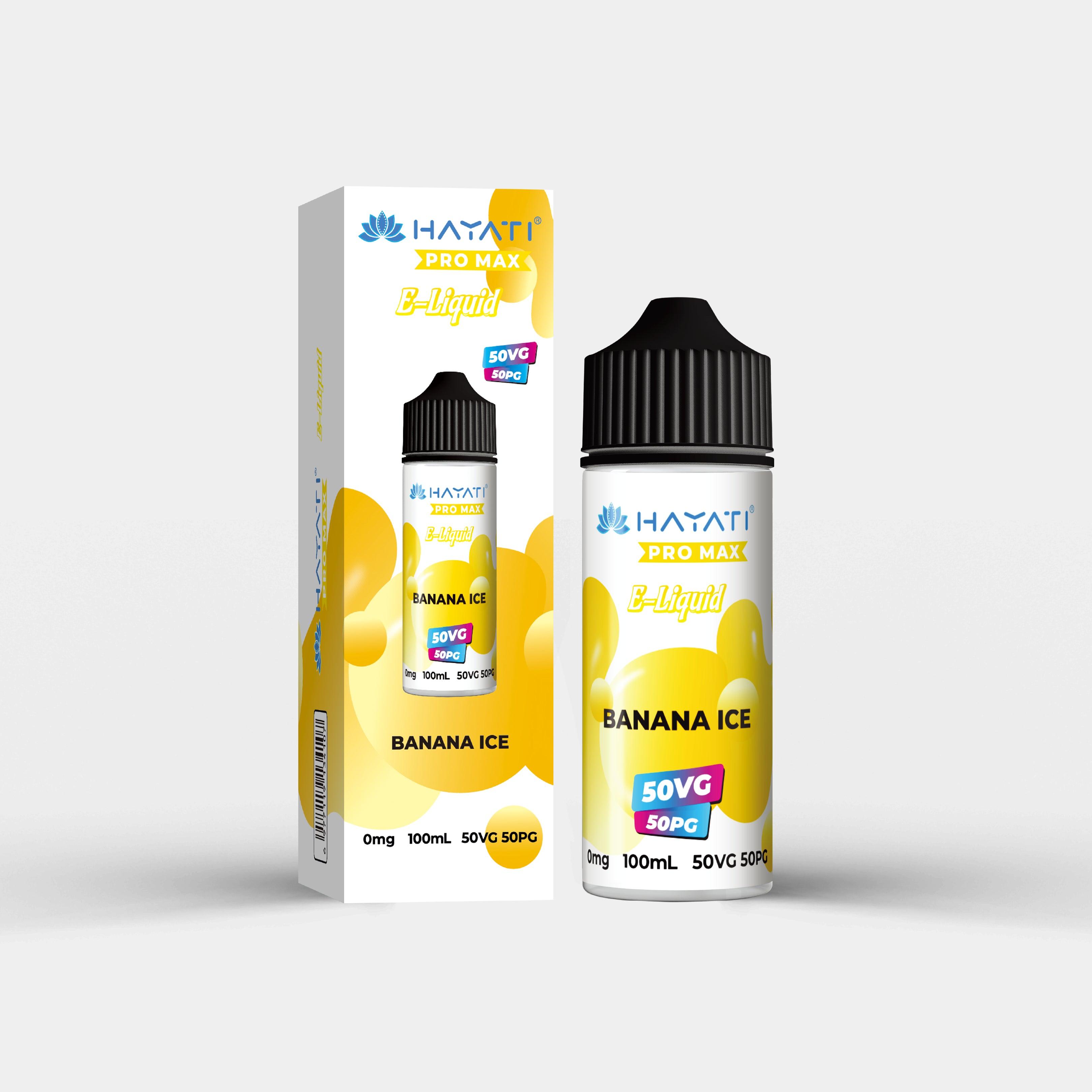 Hayati Salts 100ml Banana Ice - Vapes Bars®