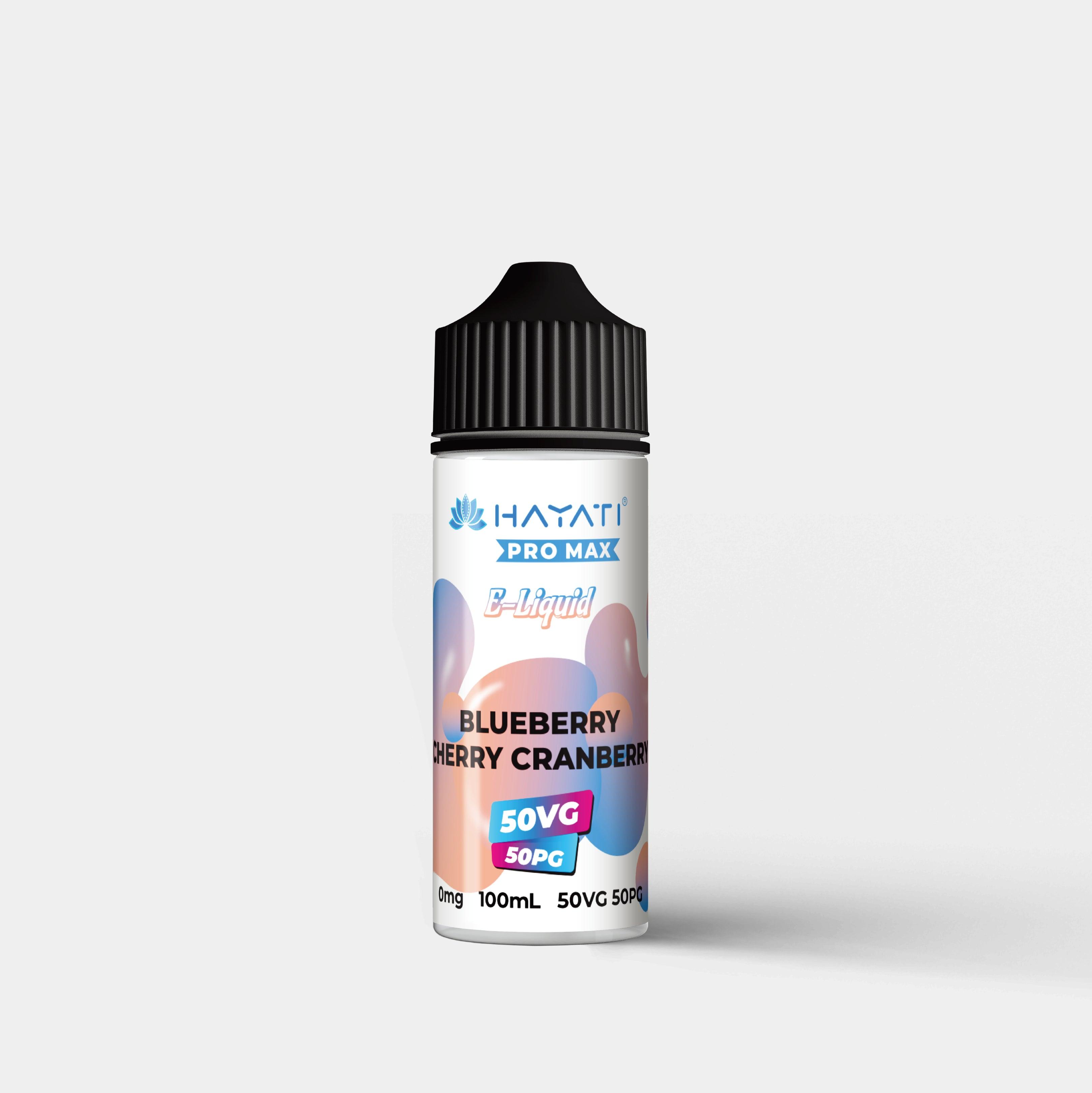 Hayati Salts 100ml Blueberry Cherry Cranberry Bottle - Vapes Bars®