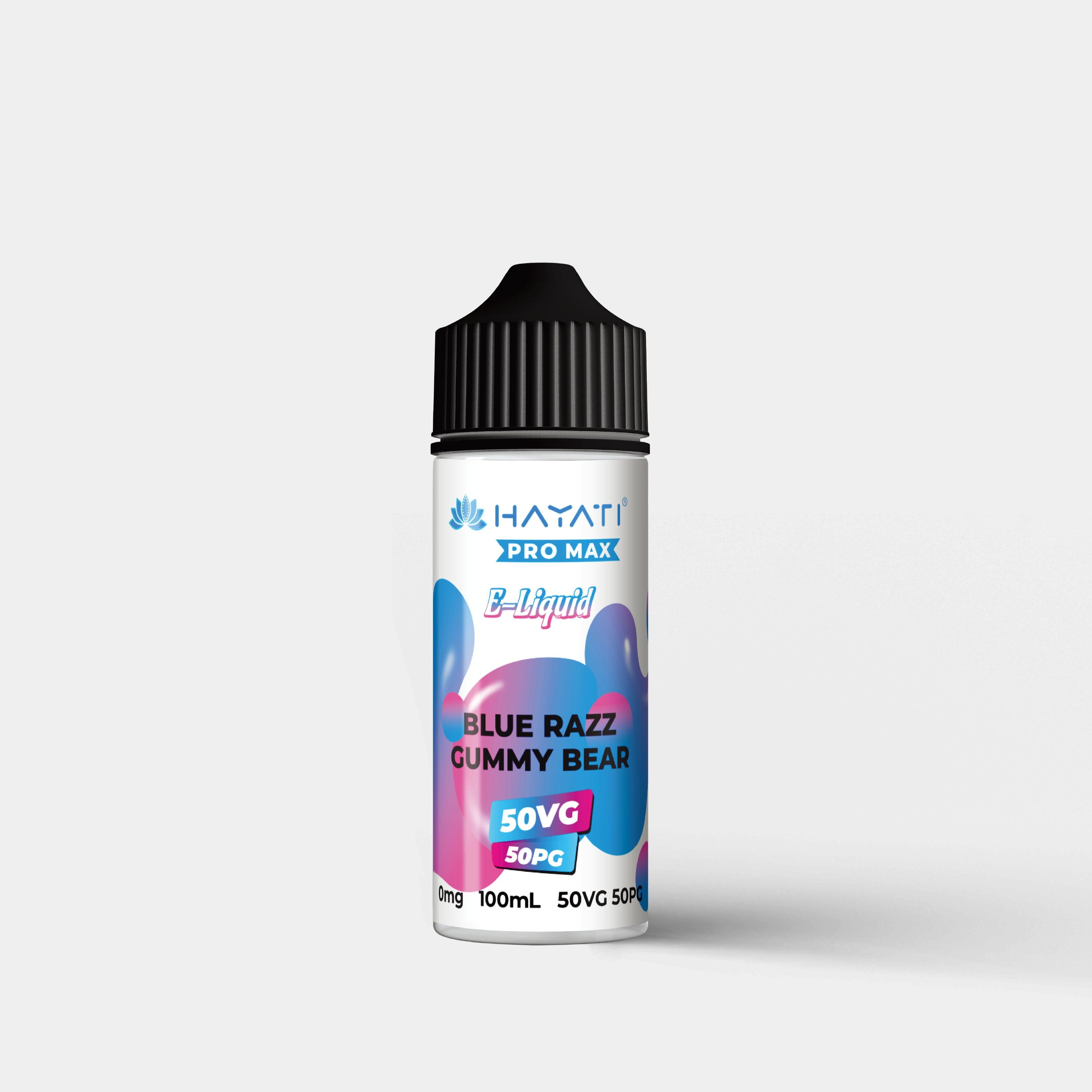 Hayati Salts 100ml Blue Razz Gummy Bear Bottle - Vapes Bars