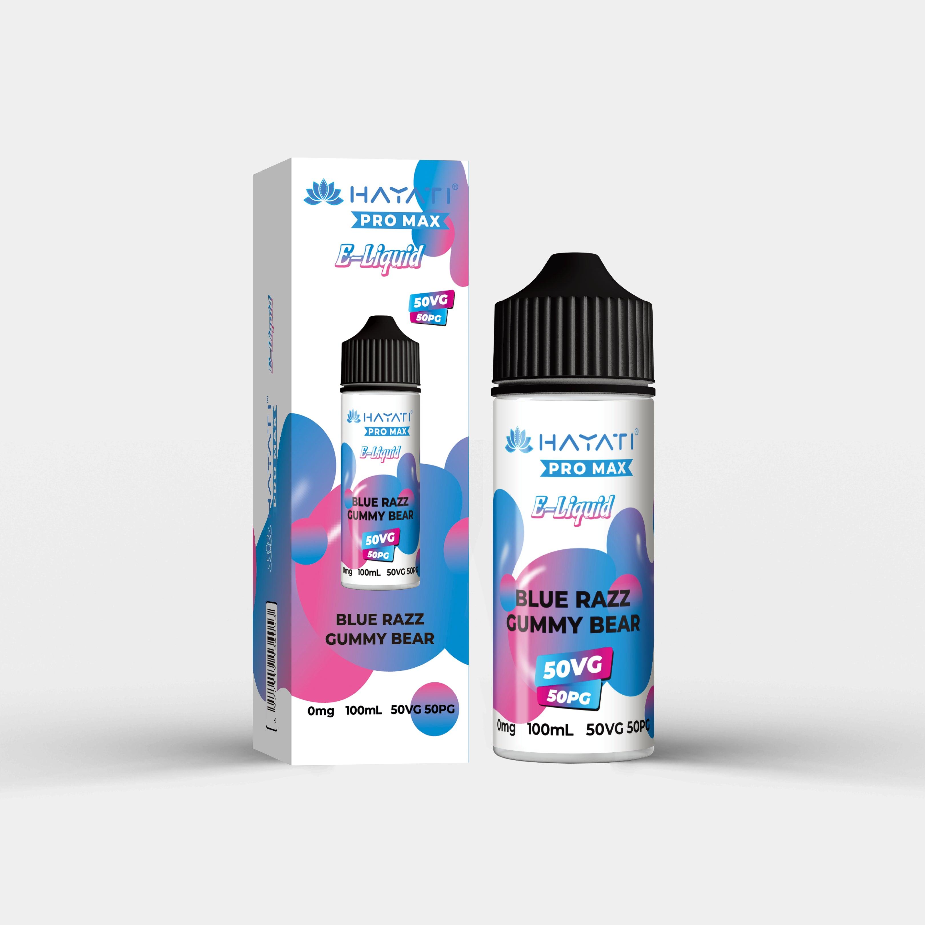 Hayati Salts 100ml Blue Razz Gummy Bear With Packaging - Vapes Bars®
