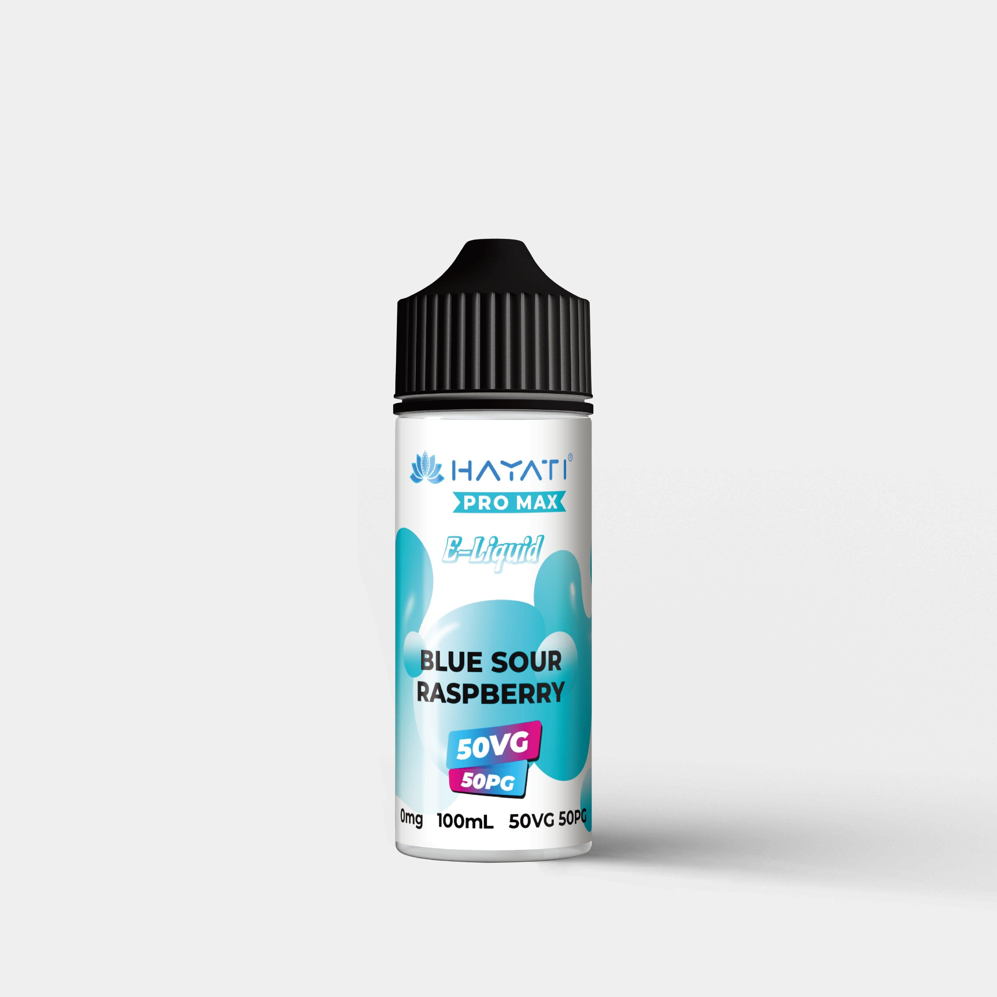 Hayati Salts 100ml Blue Sour Raspberry Bottle - Vapes Bars®