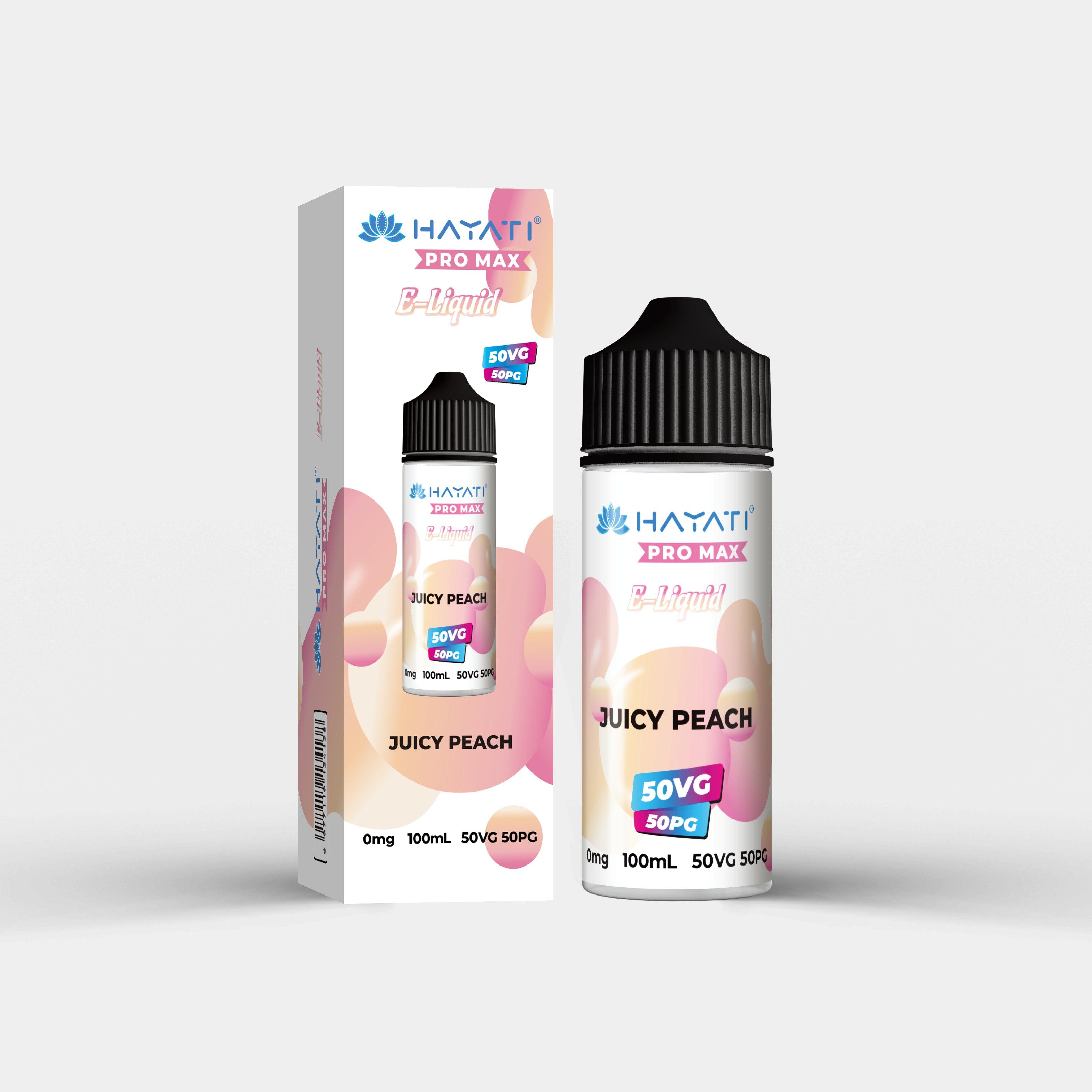 Hayati Salts 100ml Juicy Peach With Packaging- Vapes Bars®