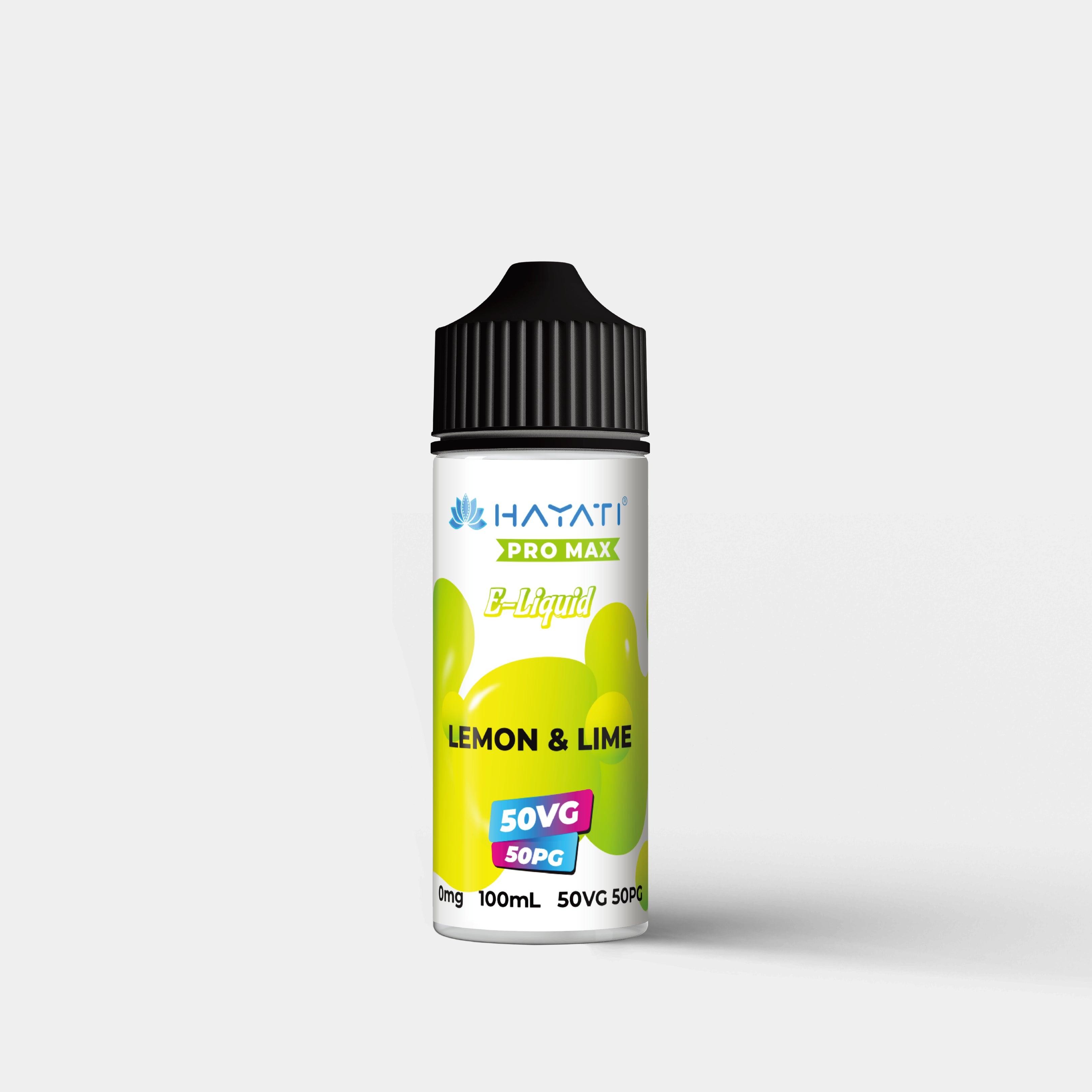 Hayati Salts 100ml Lemon and Lime Bottle- Vapes Bars®