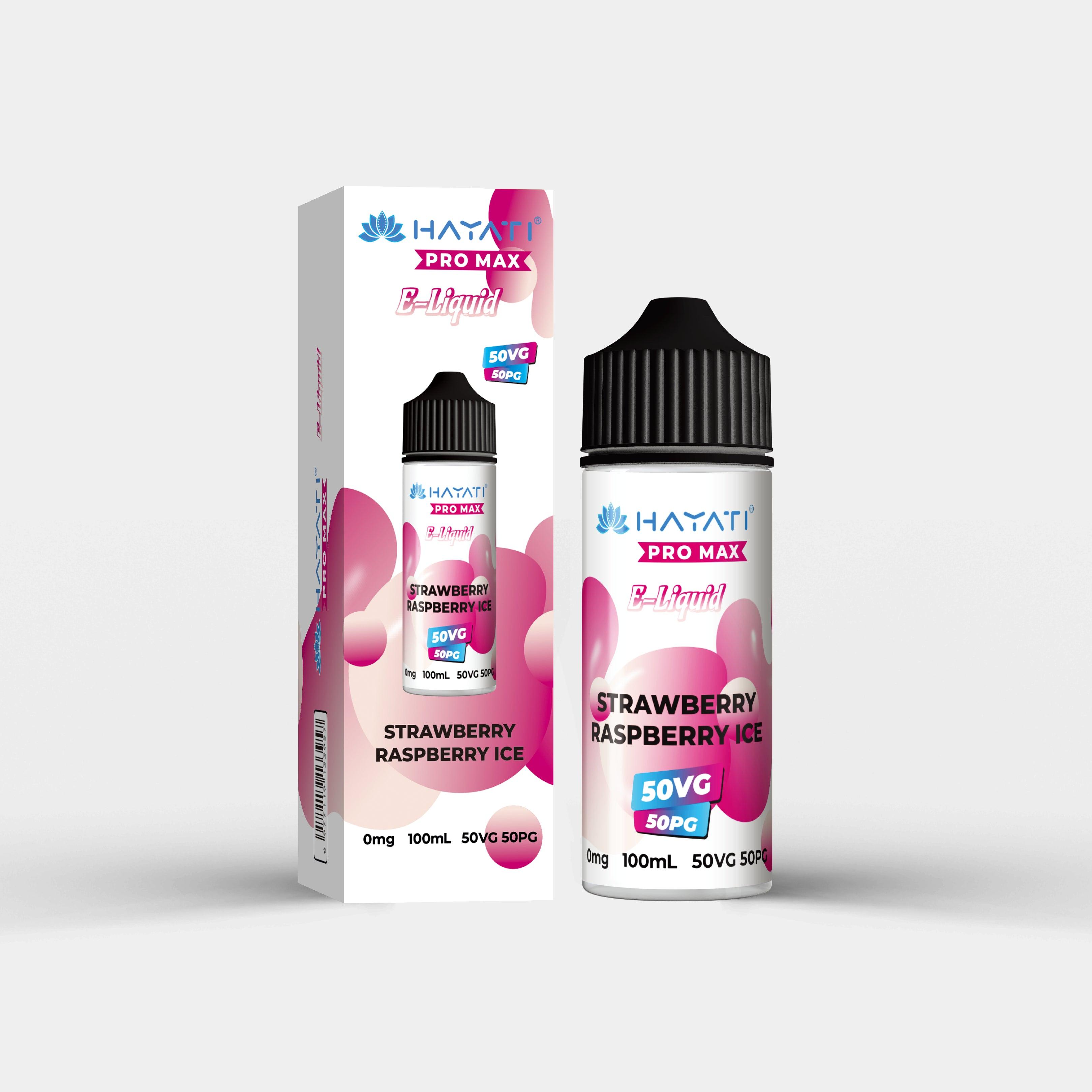 Hayati Salts 100ml Strawberry Raspberry Ice With Packaging - Vapes Bars®