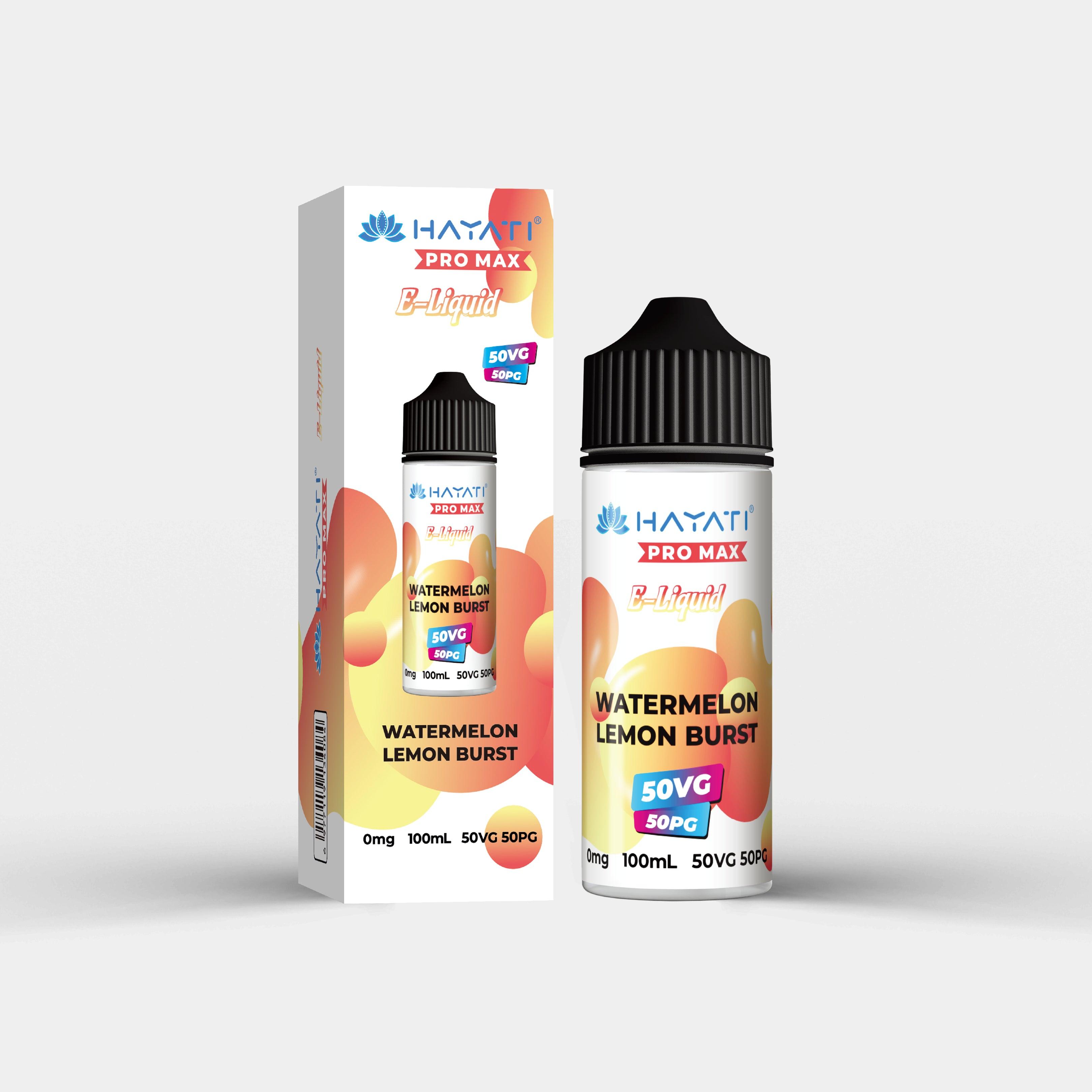 Hayati Salts 100ml Watermelon Lemon Burst With Packaging - Vapes Bars®