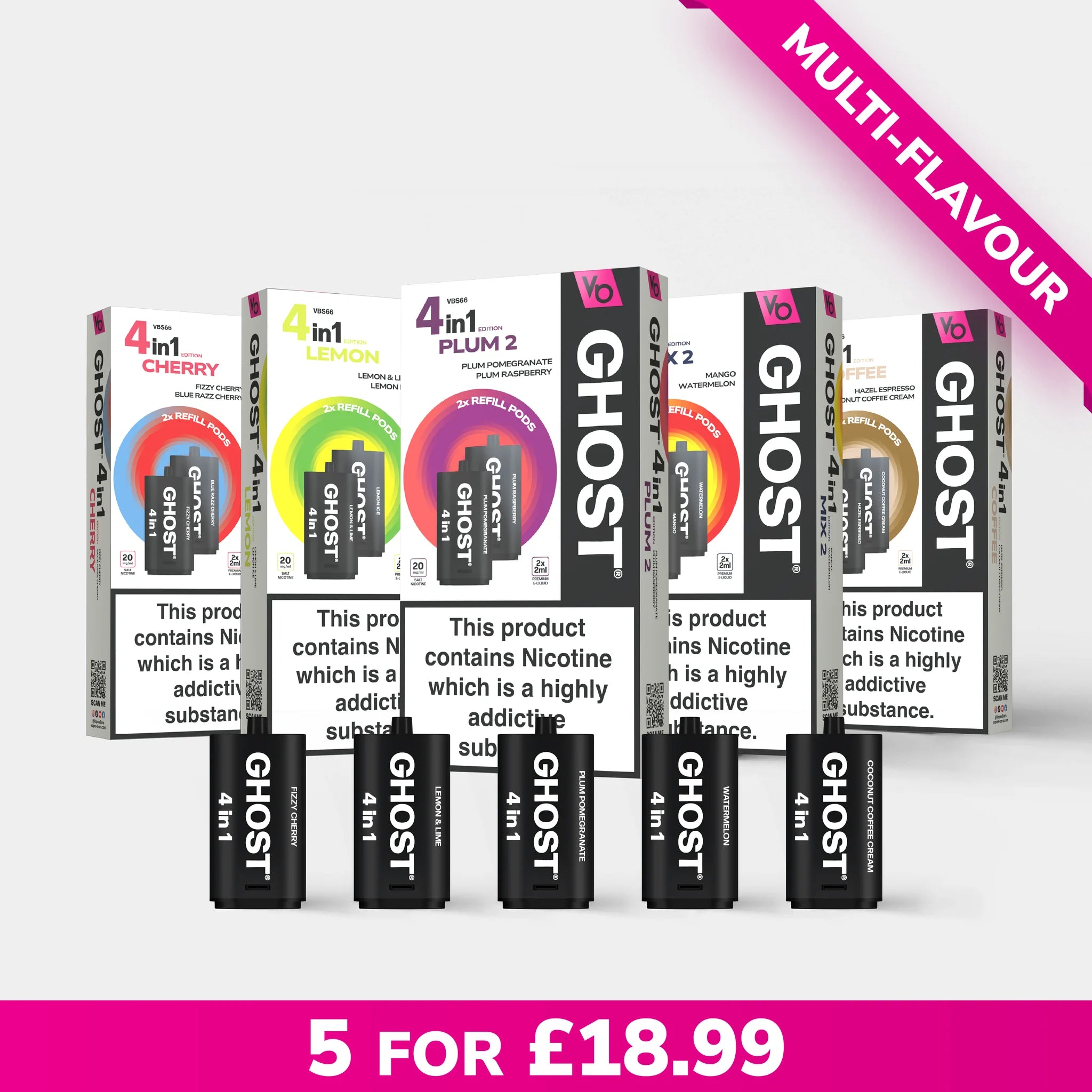 Ghost® 4in1 Pods X5