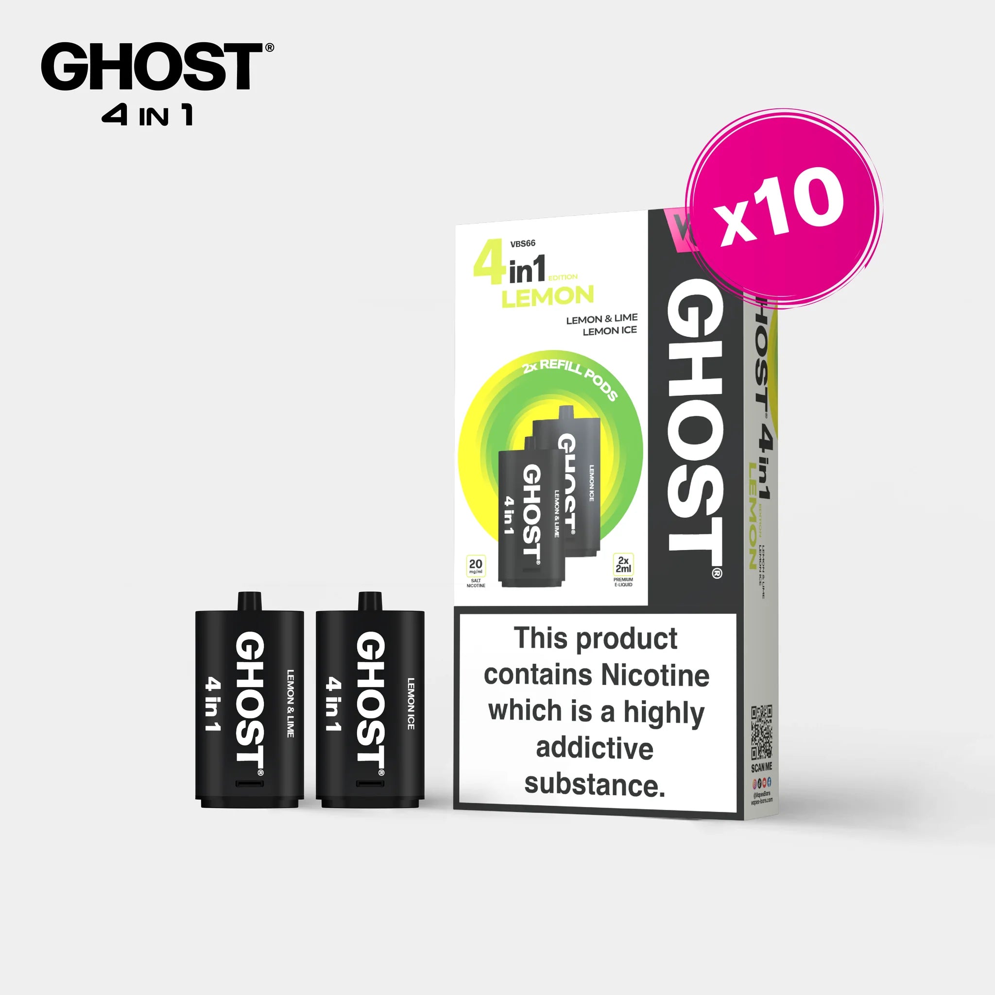 Ghost® 4in1 Pods X10