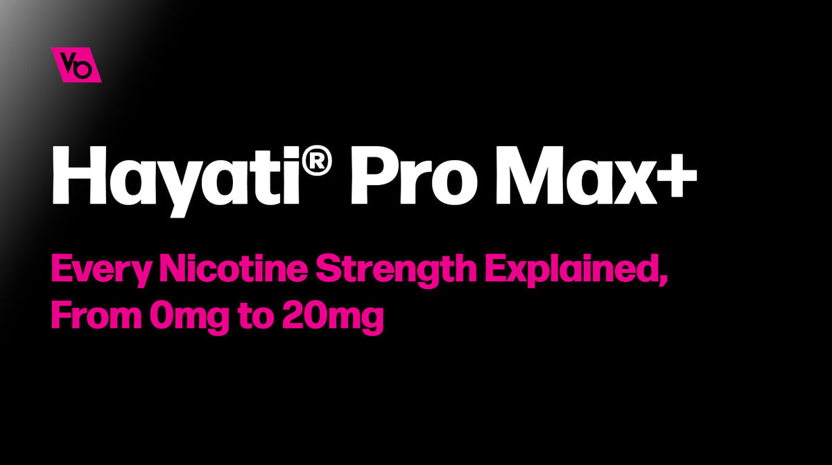 Hayati® Pro Max+: Every Nicotine Strength Explained, From 0mg to 20mg
