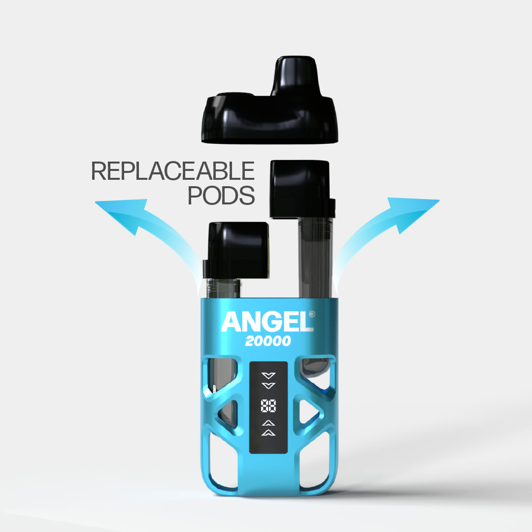 Angel 20000 Sky Blue Edition Dual Pod System | Vapes Bars Angel 20000 Sky Blue Edition Dual Pod System | Vapes Bars