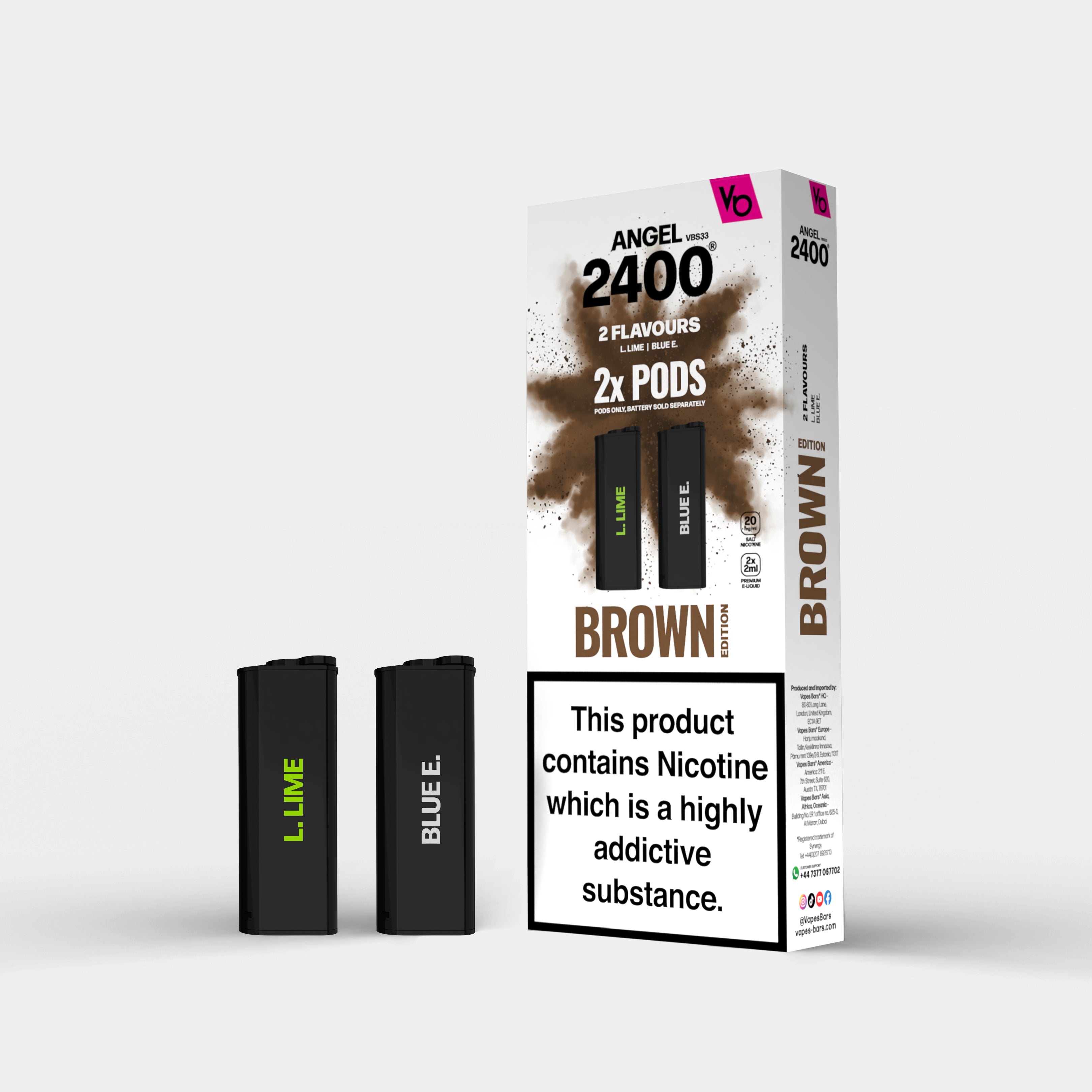 Angel 2400 Brown Edition 1, 2x 2ml Pods 