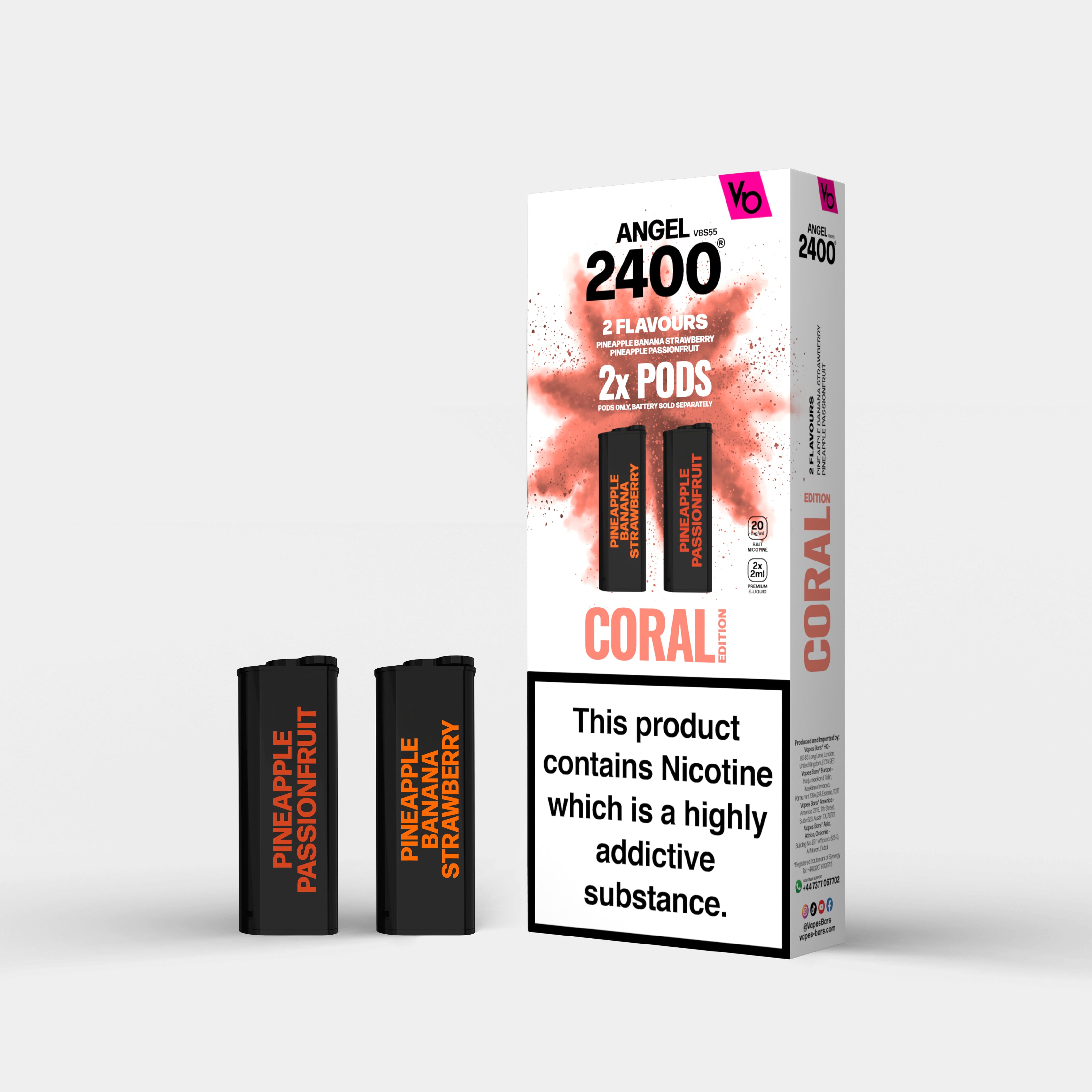 Angel 2400 Coral Edition 1, 2x 2ml Pods 