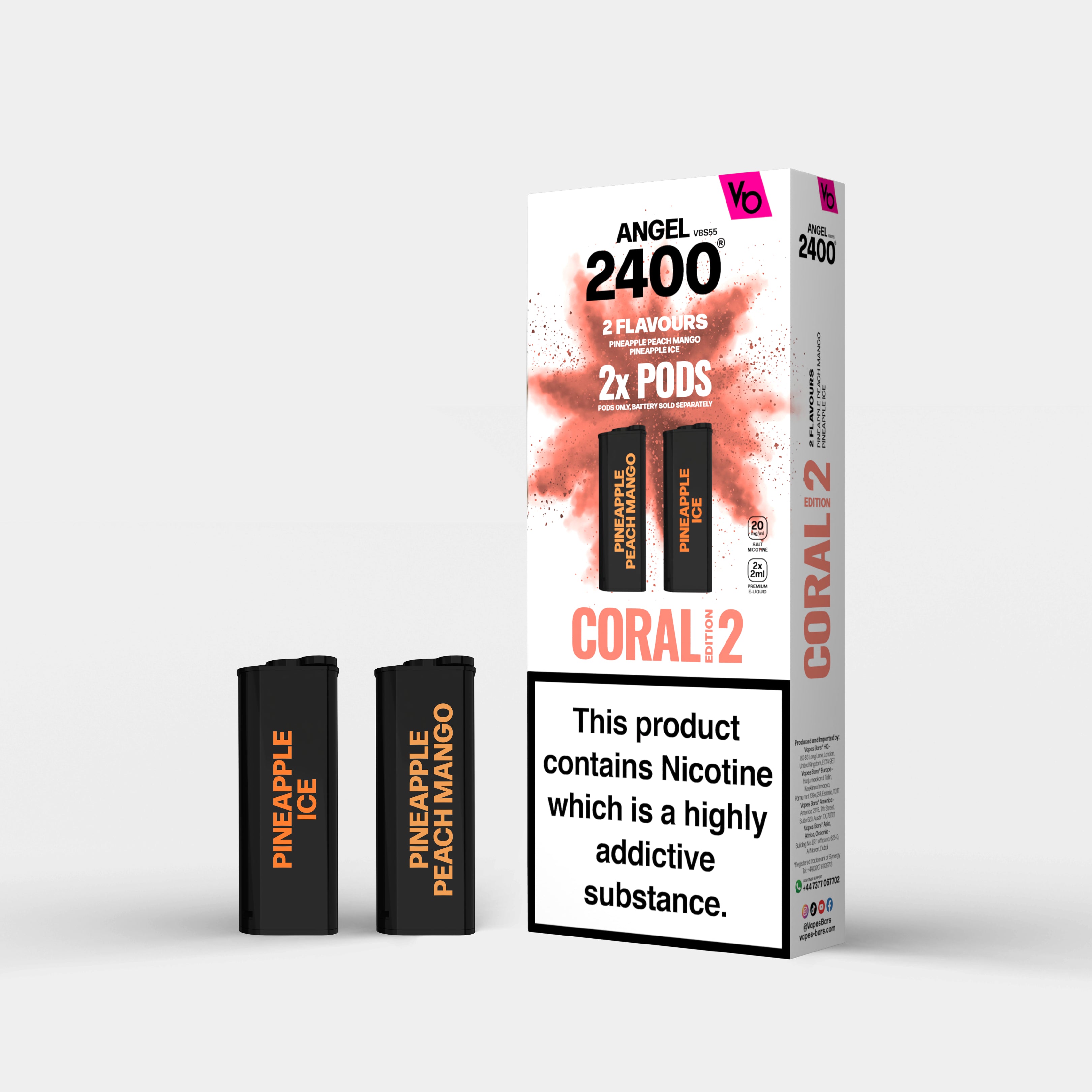 Angel 2400 Coral Edition 2, 2x 2ml Pods