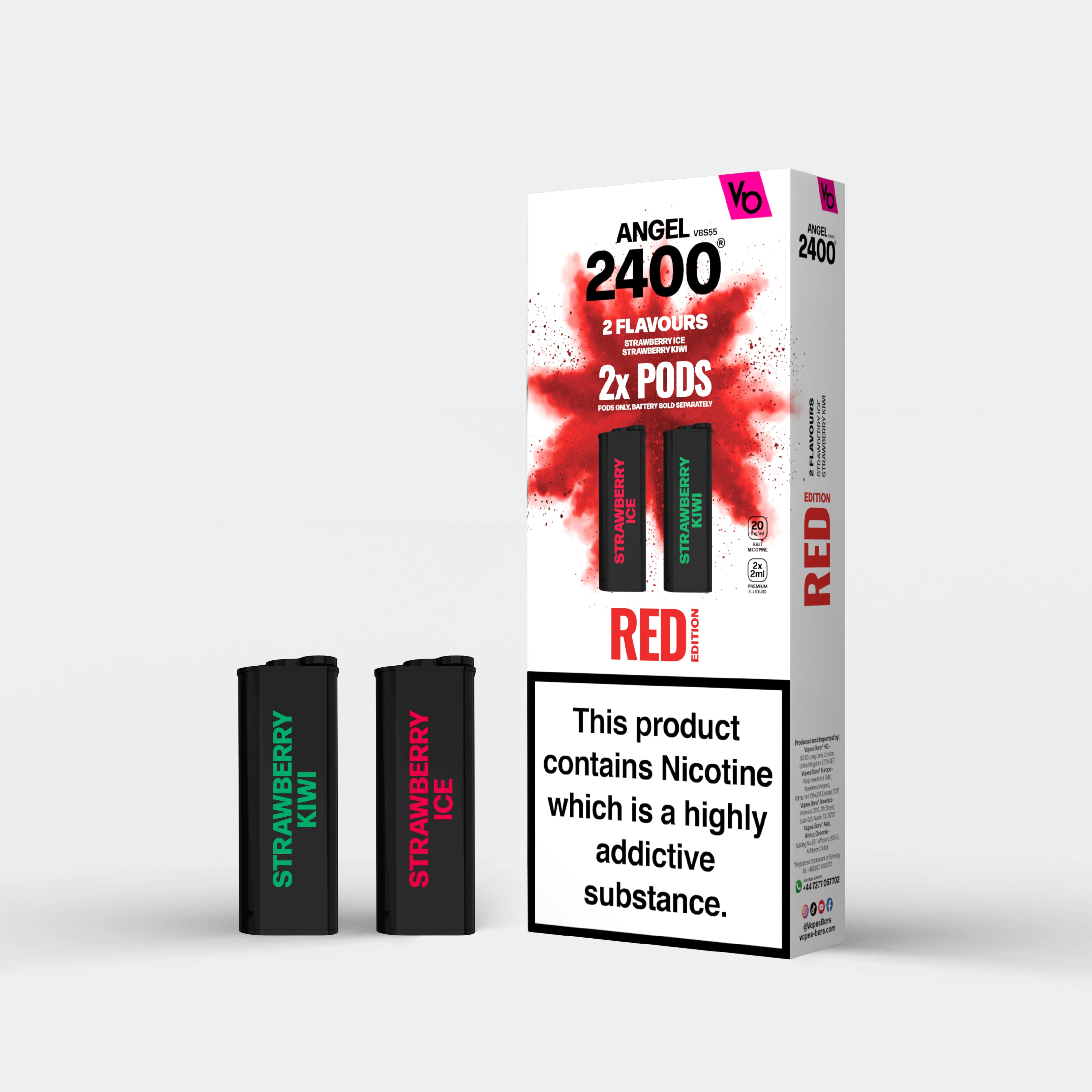 Angel 2400 Red Edition 1, 2x 2ml Pods