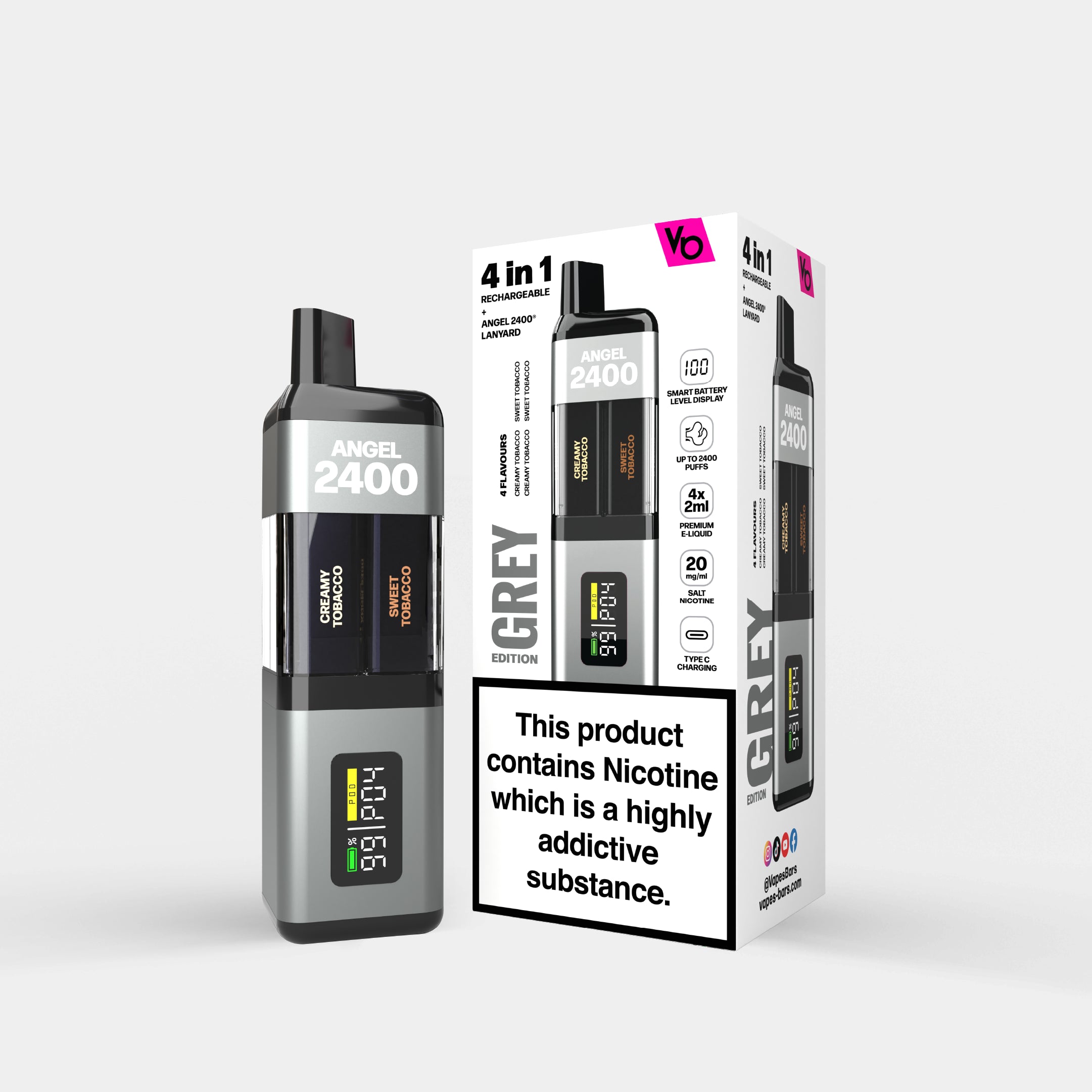 Grey Edition 4 in 1 Kit - Vapes Bars®